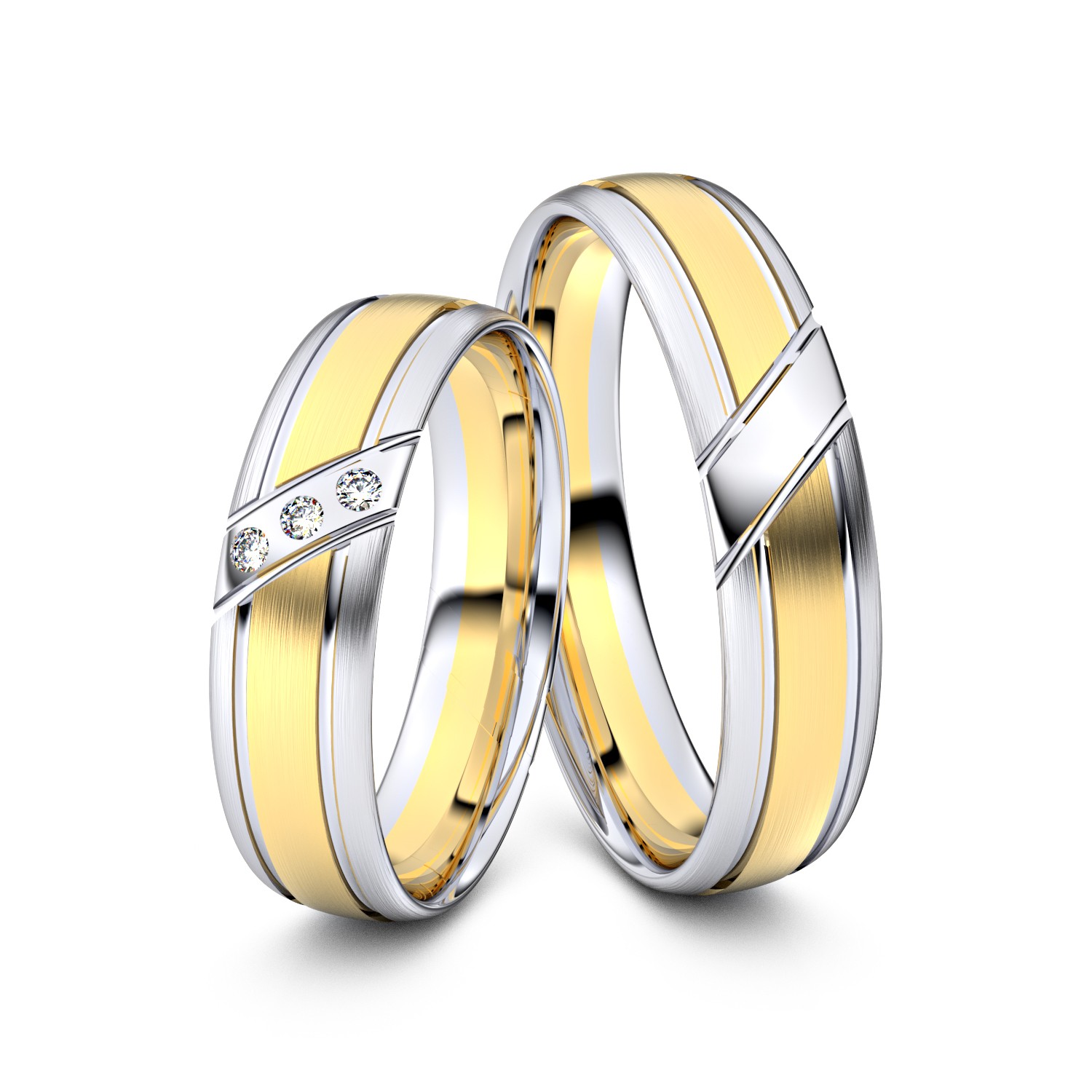 Modell TR219 585er Gelbgold-Weißgold - 32410