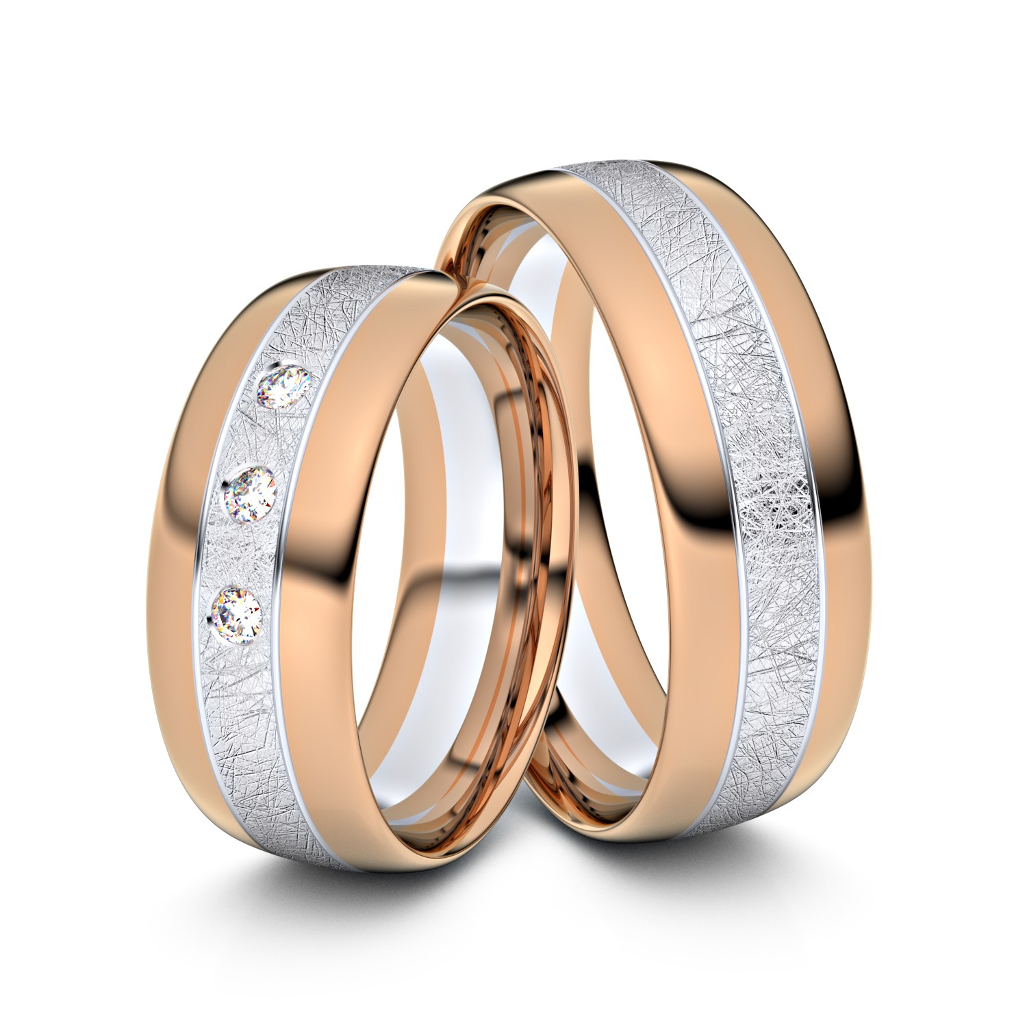 Modell TR106 750er Rotgold-Weißgold - 27873