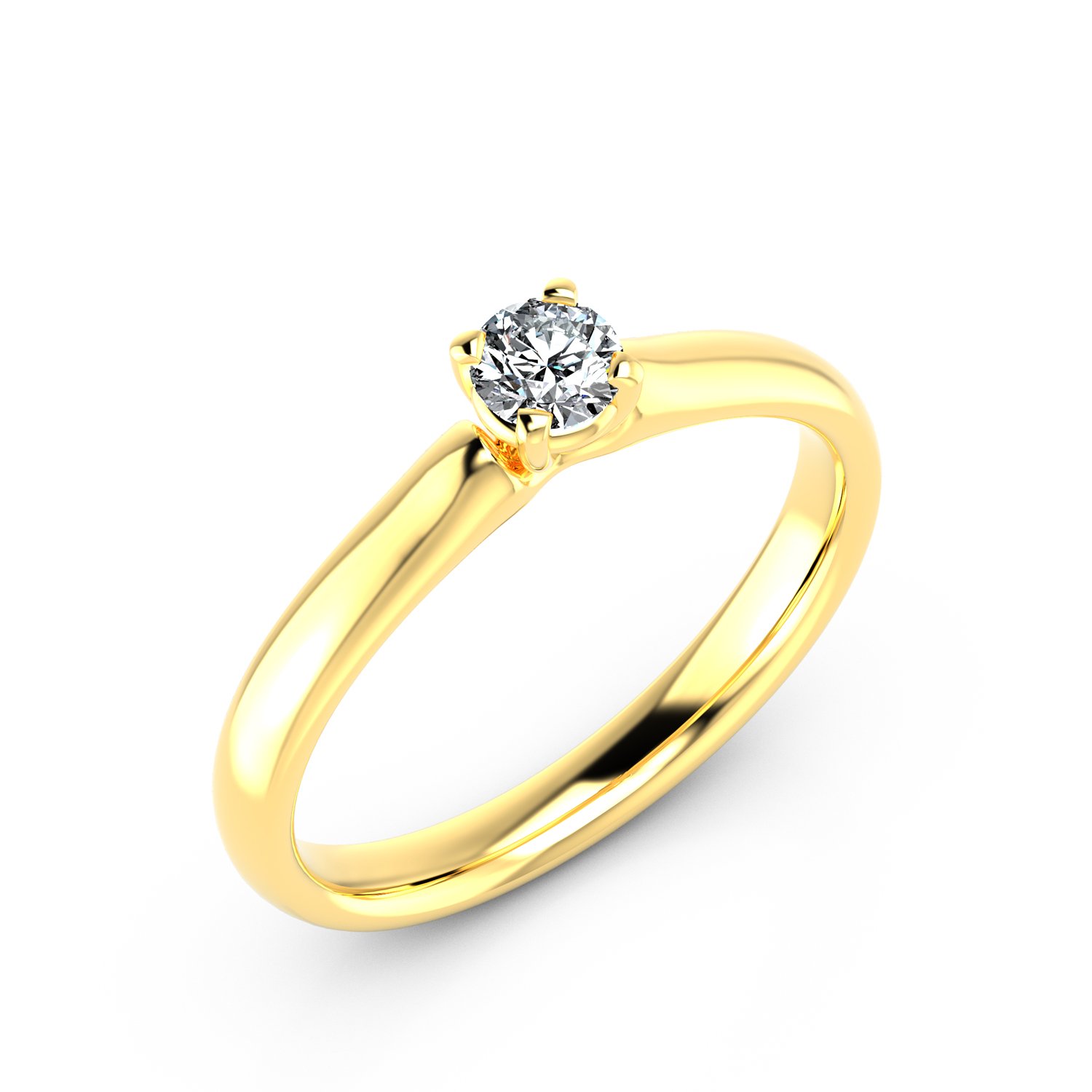 VR040 333er Gelbgold-Weißgold 1x0.25ct. - 48405
