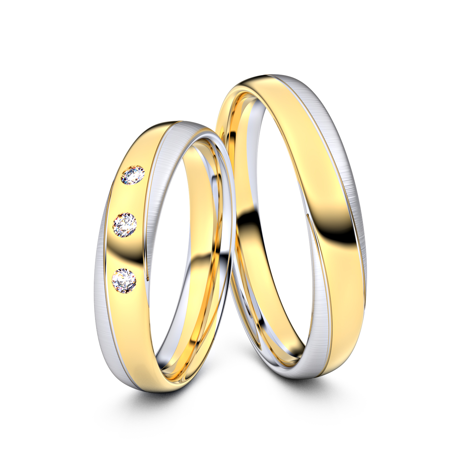 Modell TR288 585er Gelbgold-Weißgold - 35039