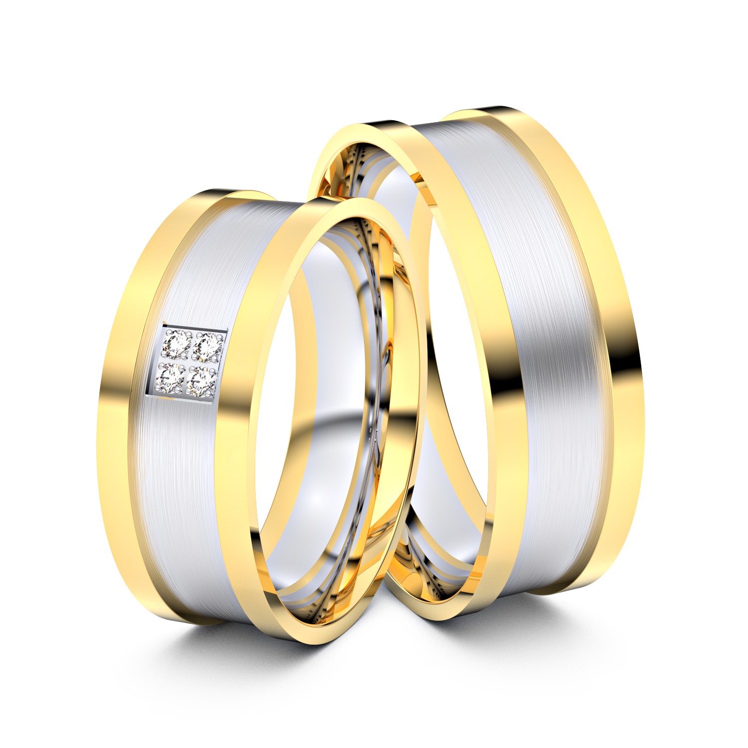 Modell TR217 585er Gelbgold-Weißgold - 32325