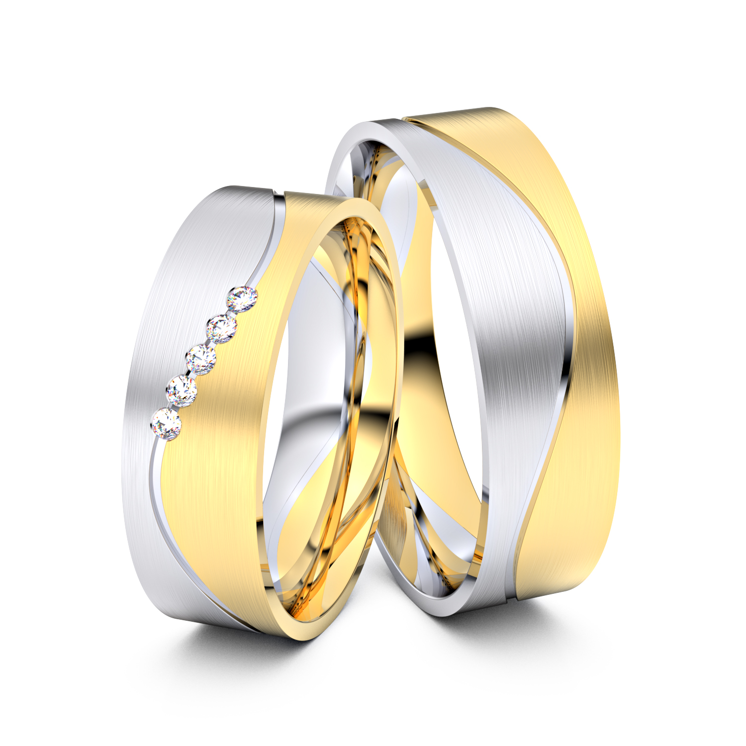 Modell TR314 585er Gelbgold-Weißgold - 35862