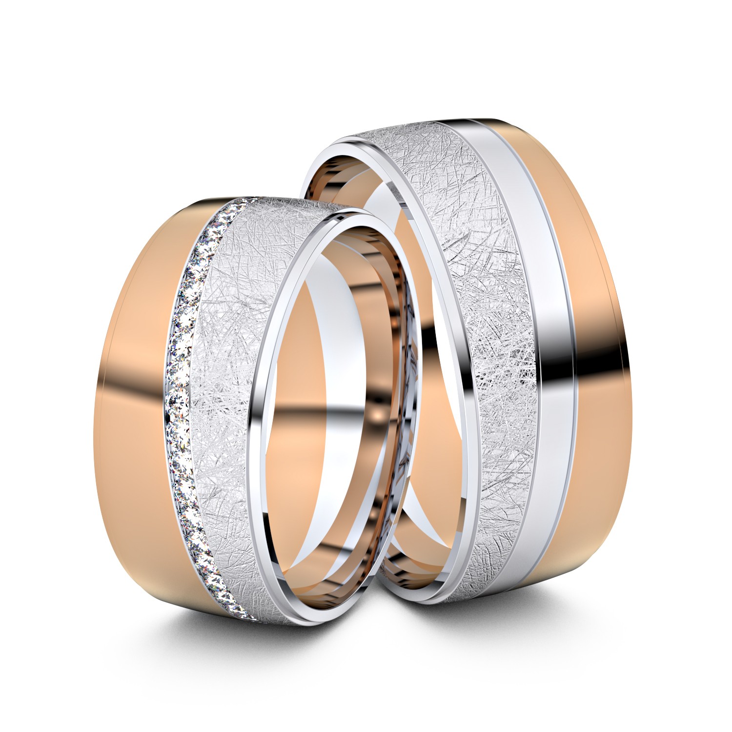 Modell TR054 333er Weißgold-Rotgold - 25656