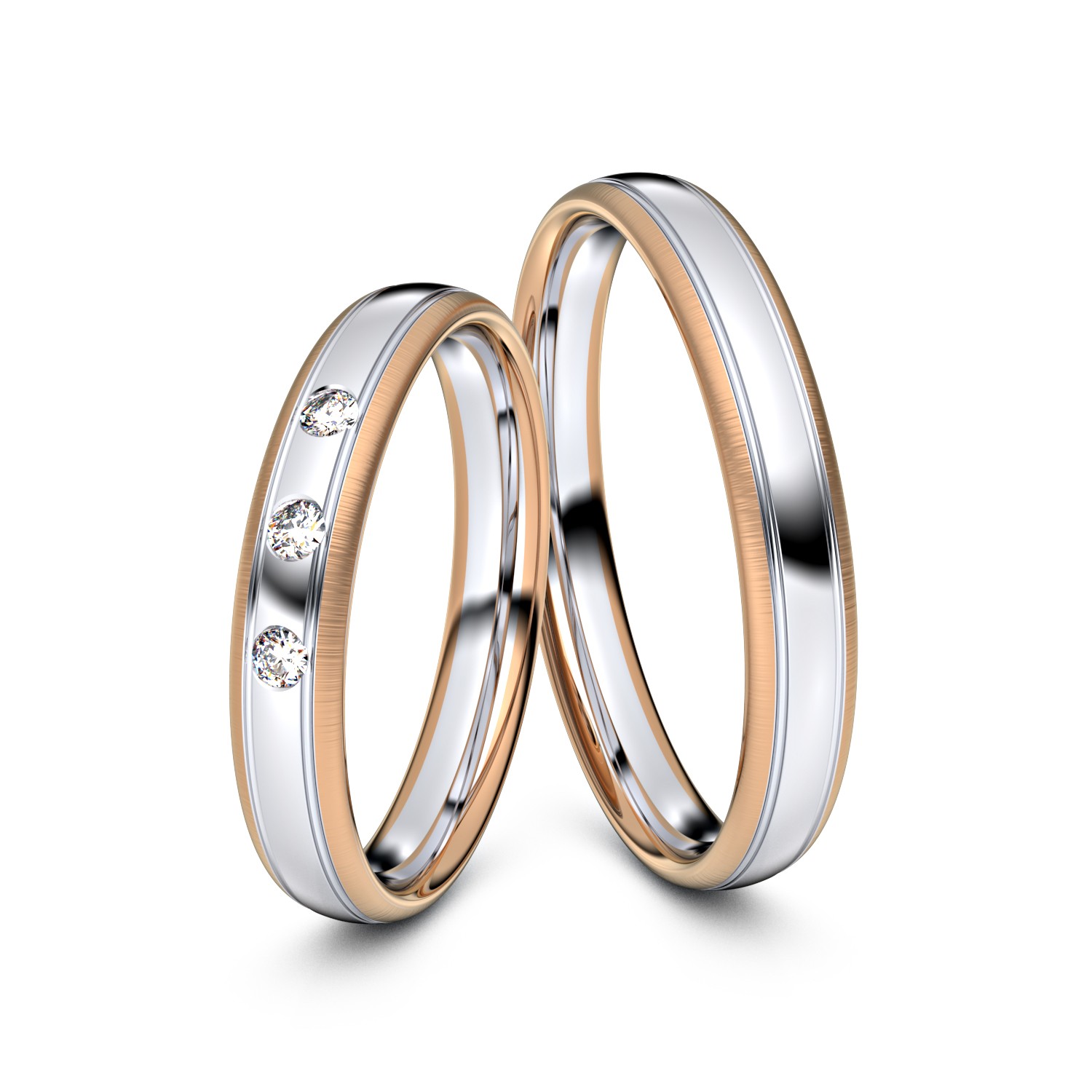 Modell TR150 750er Weißgold-Rotgold - 29903