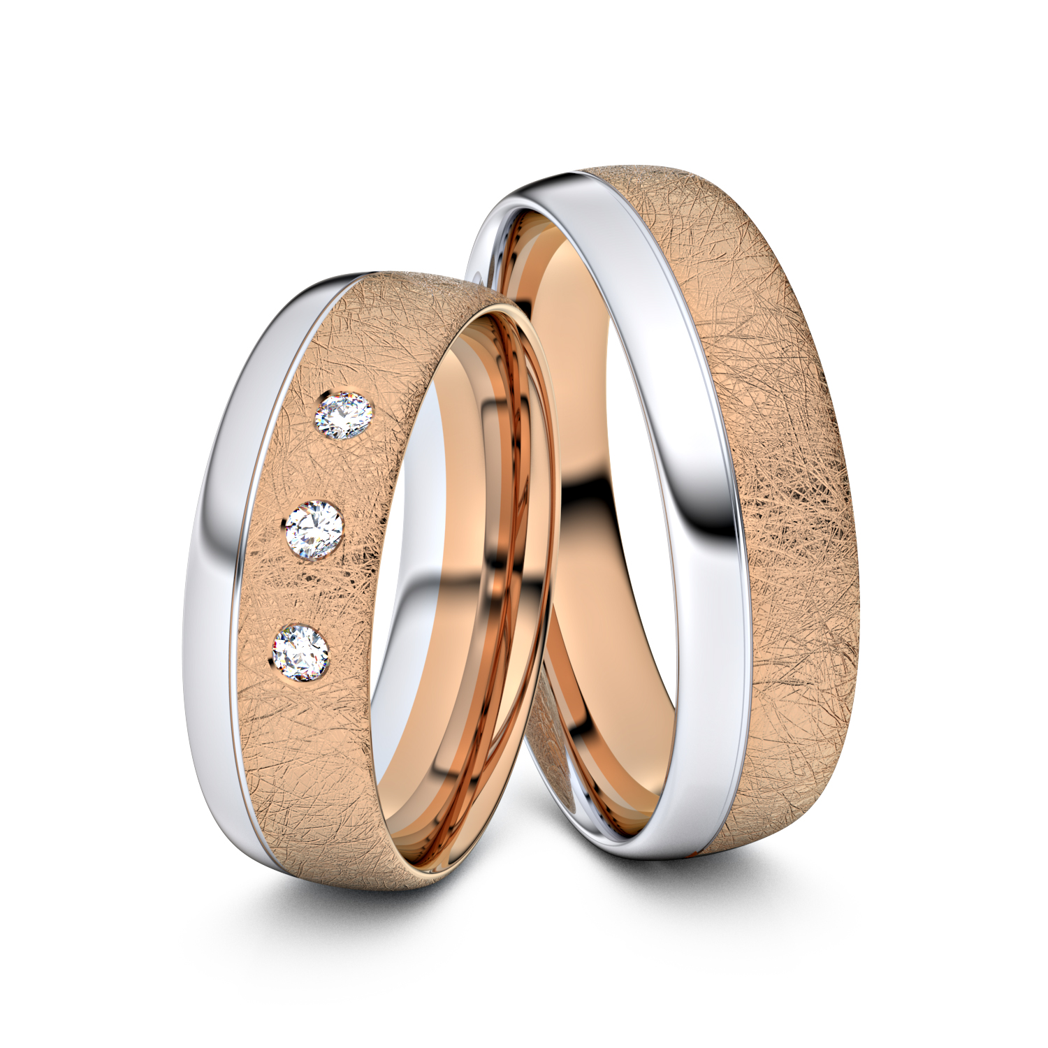 Modell TR096 585er Rotgold-Weißgold - 27460