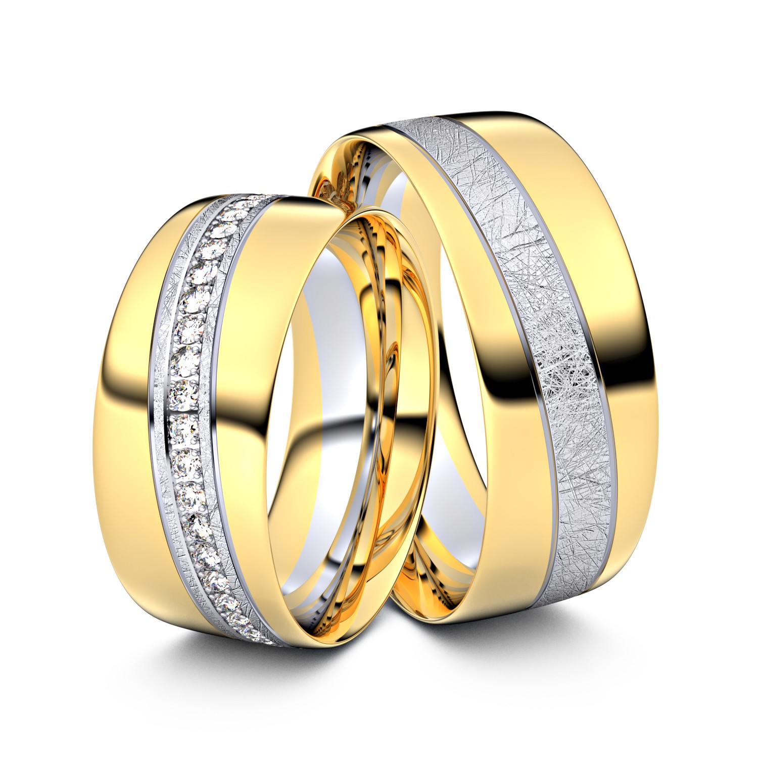 Modell TR118 585er Gelbgold-Weißgold - 28380