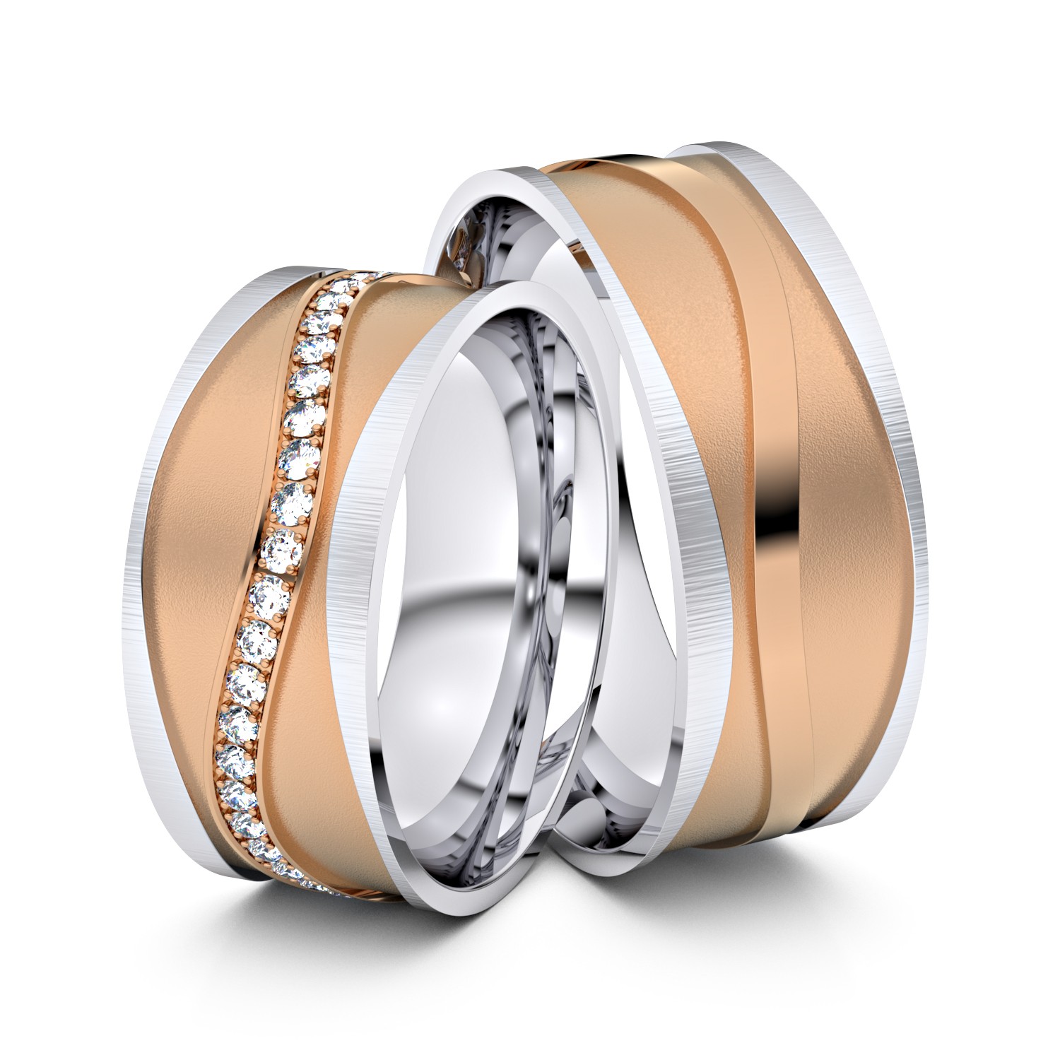 Modell TR151 333er Rotgold-Weißgold - 29911