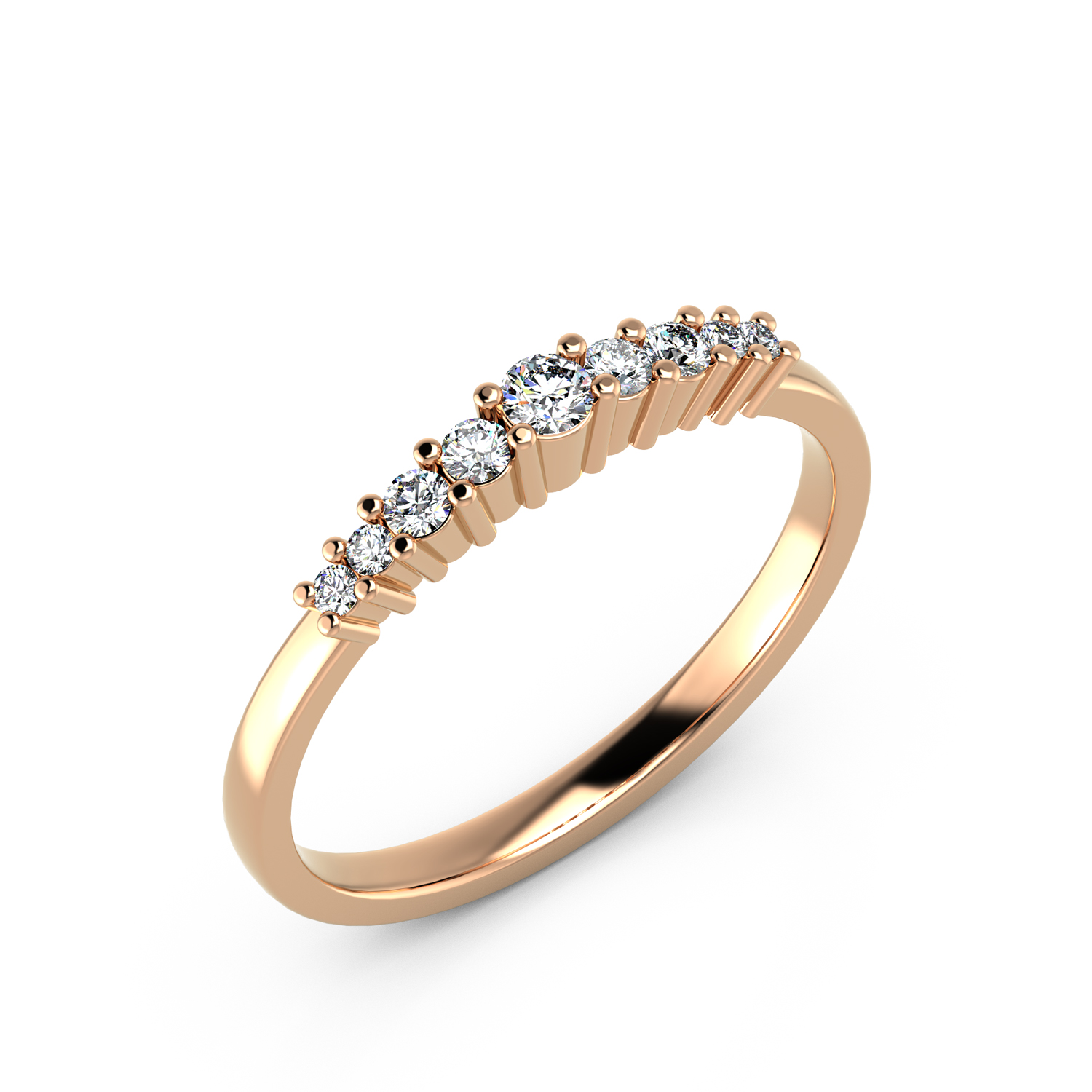 VR012 585er Rotgold 1x0.06|4x0.025|4x0.01ct. - 45265