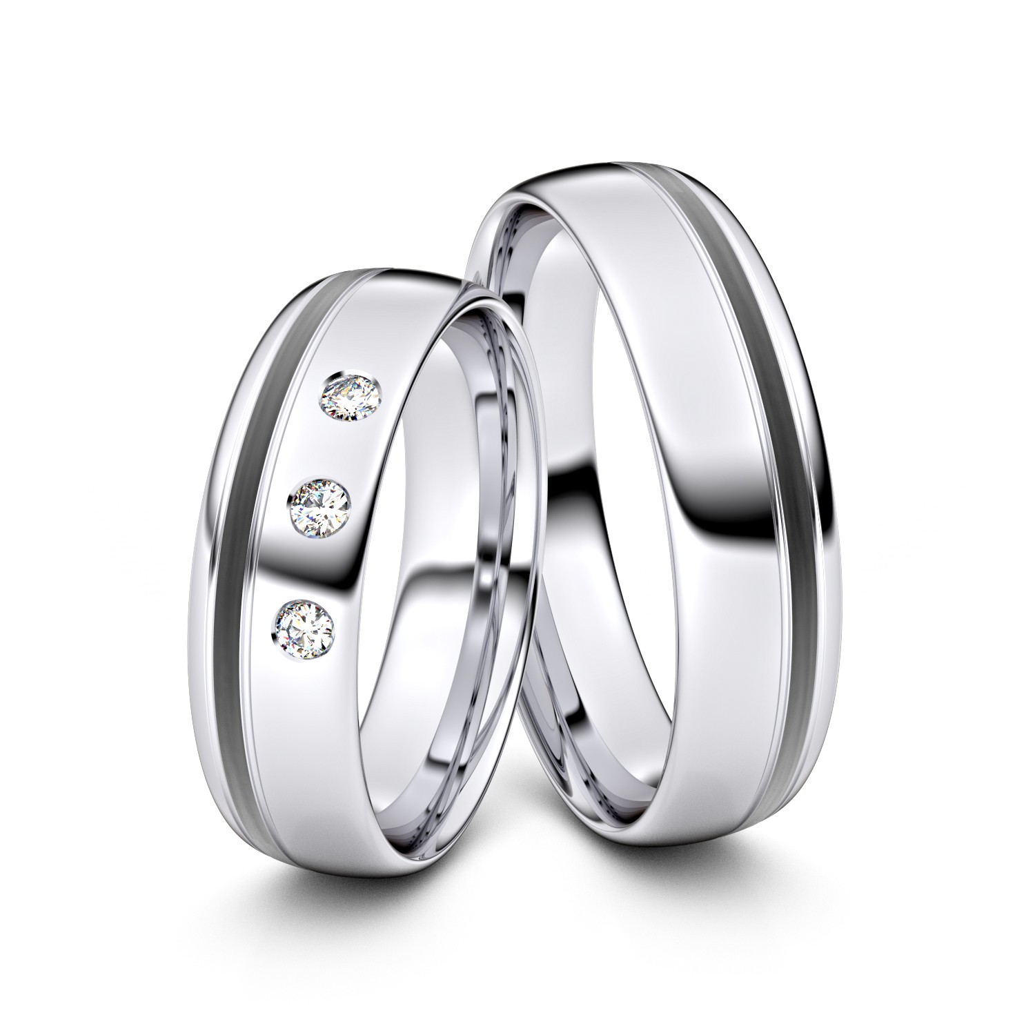 Modell TR060 925er Silber-Carbon - 82000