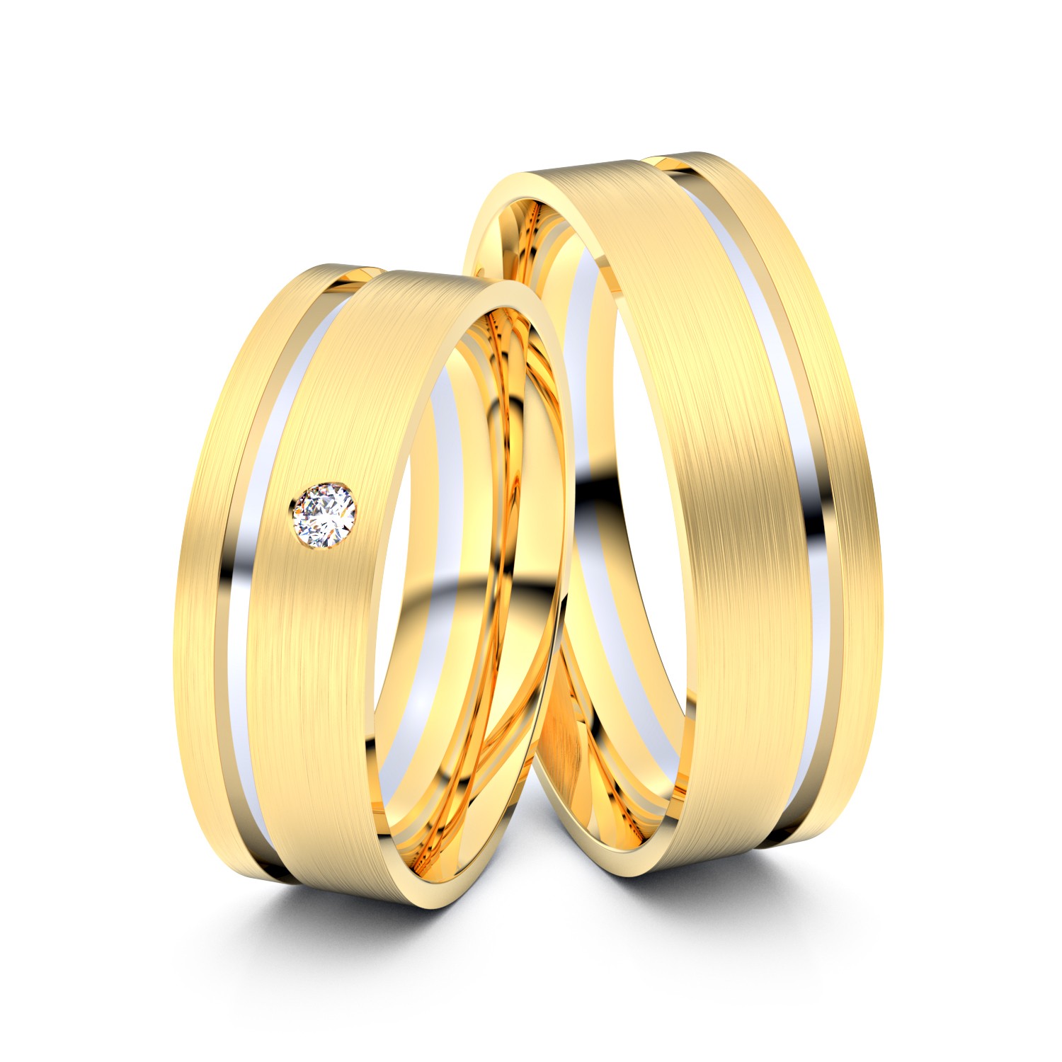 Modell TR064 585er Gelbgold-Weißgold - 26074