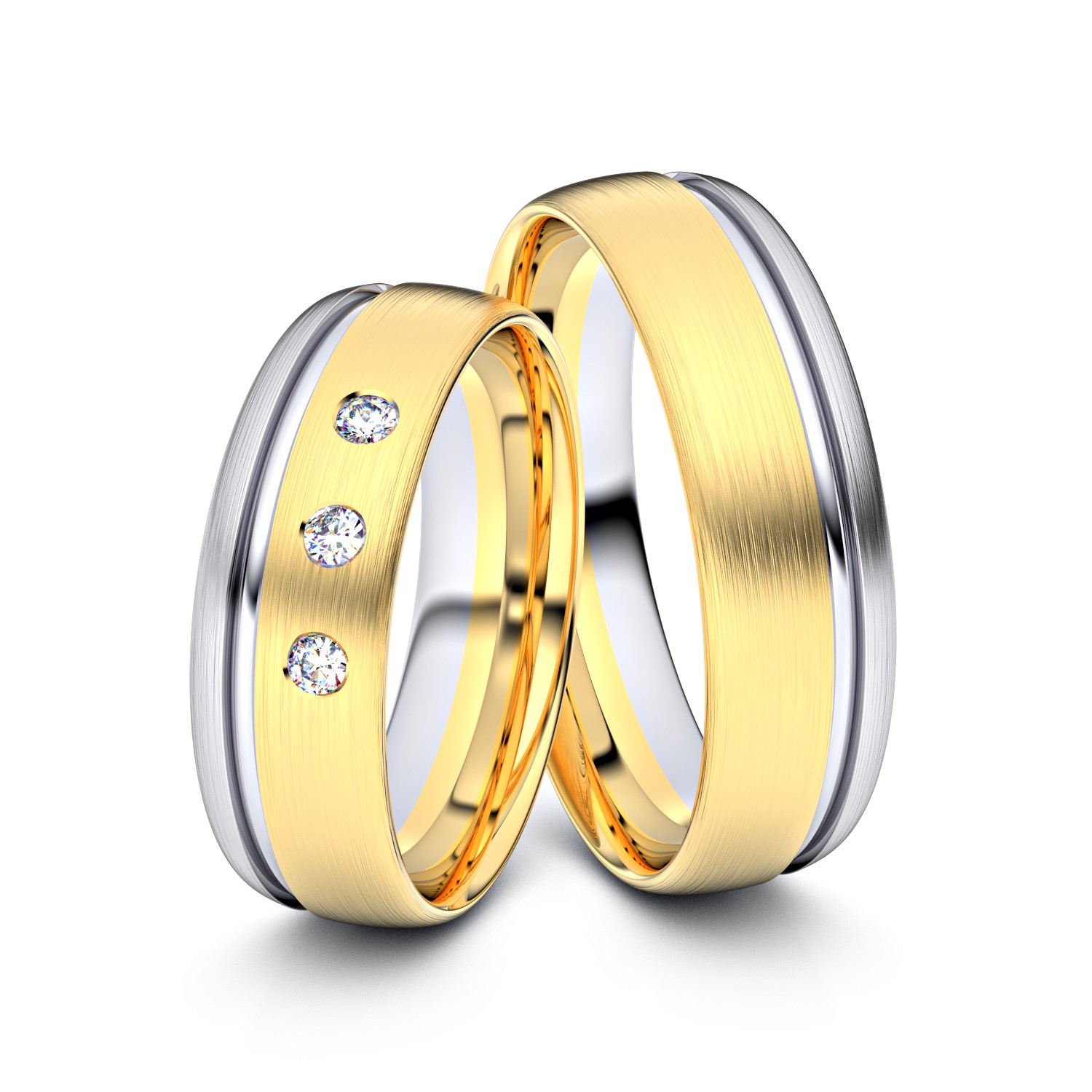 Modell TR055 585er Gelbgold-Weißgold - 25716