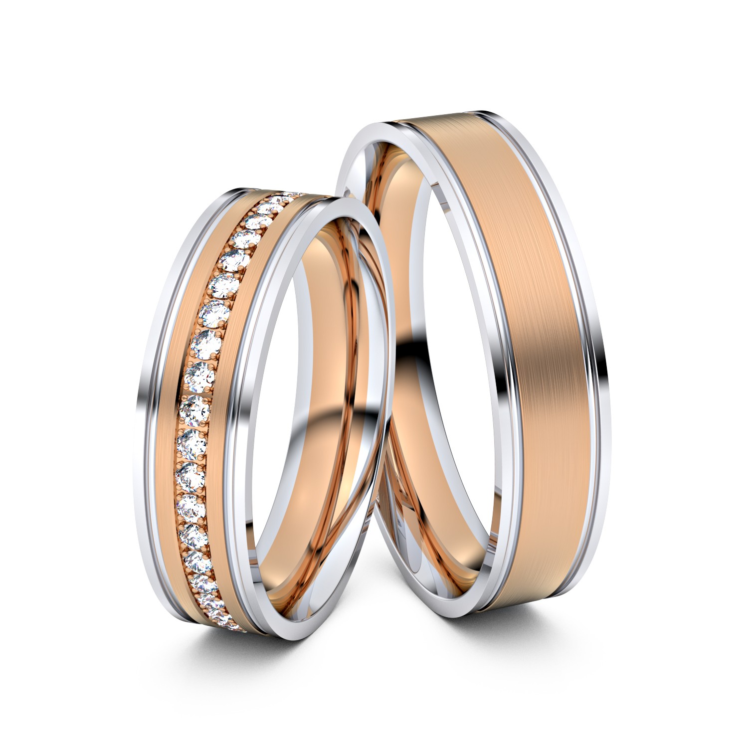 Modell TR119 585er Weißgold-Rotgold - 28415