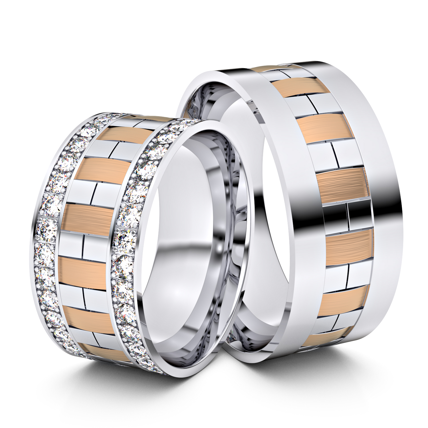 Modell TR177 333er Weißgold-Rotgold - 30942