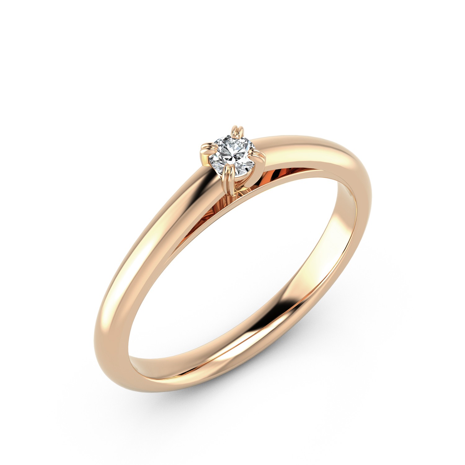 VR025 750er Roségold 1x0.10ct. - 46759