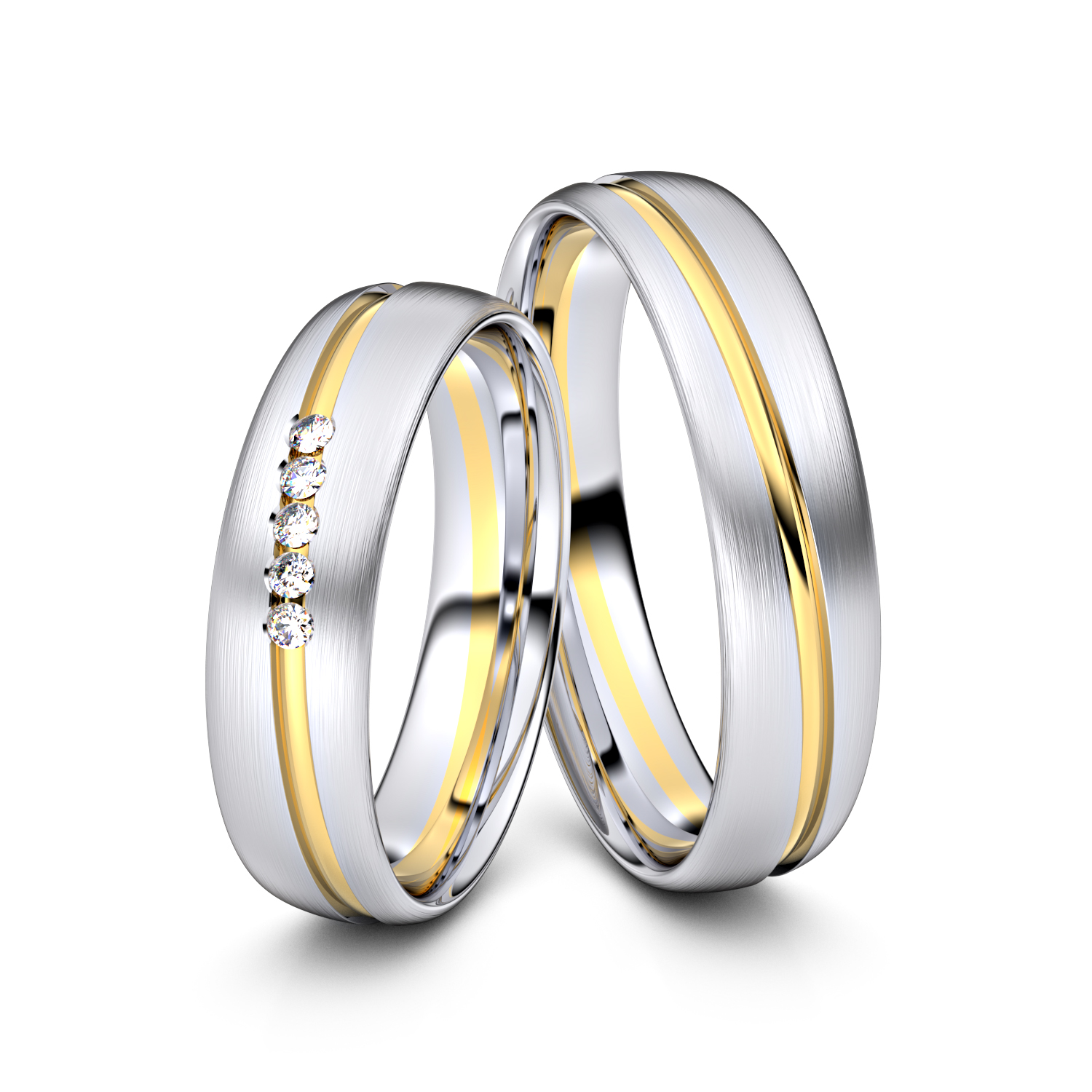 Modell TR001 585er Weißgold-Gelbgold - 23335