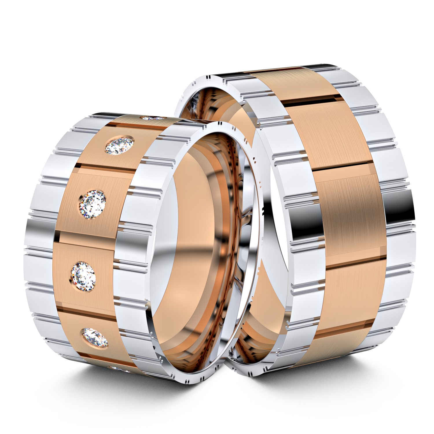 Modell TR202 585er Weißgold-Rotgold - 31806