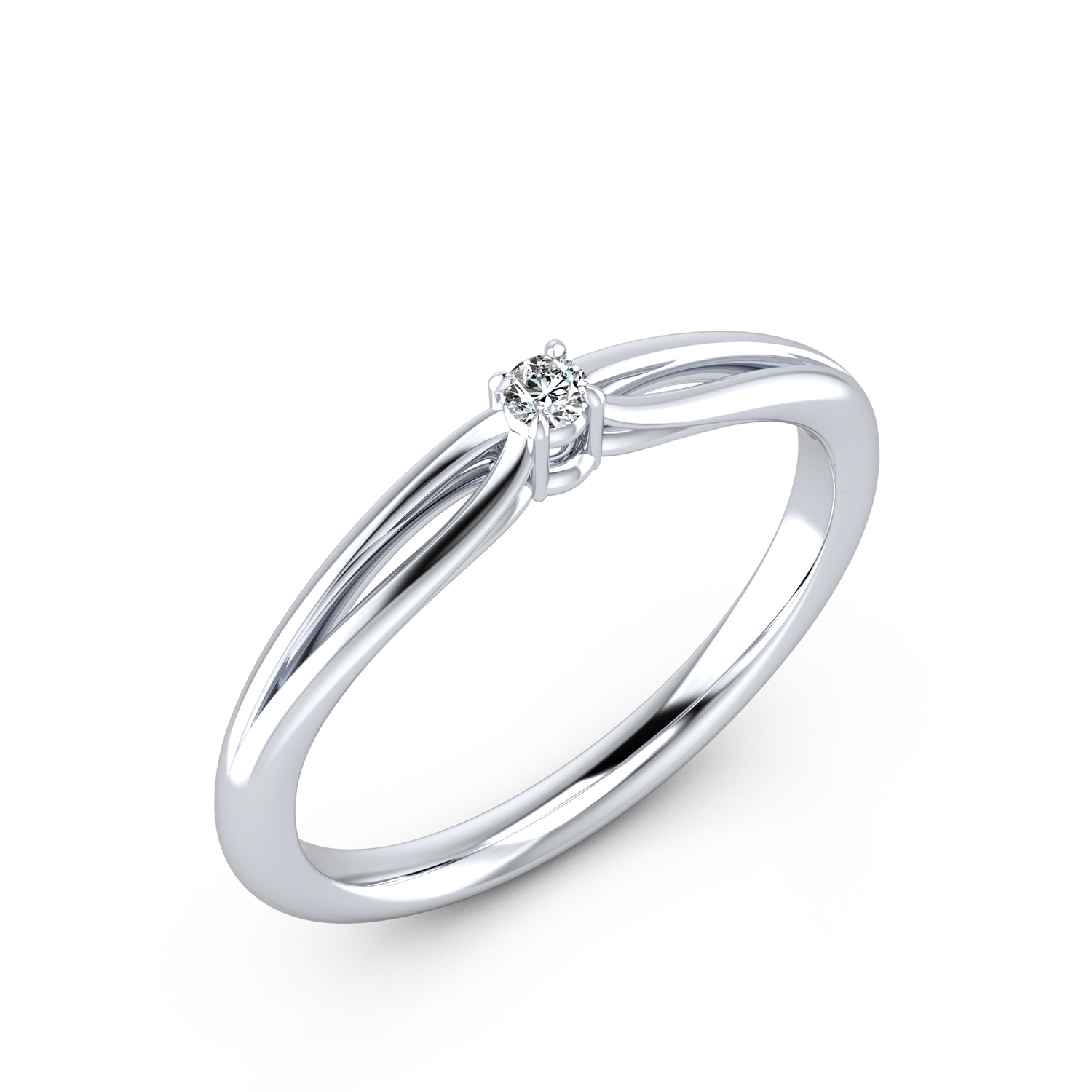 VR016 925er Silber 1x0.05ct. - 45681