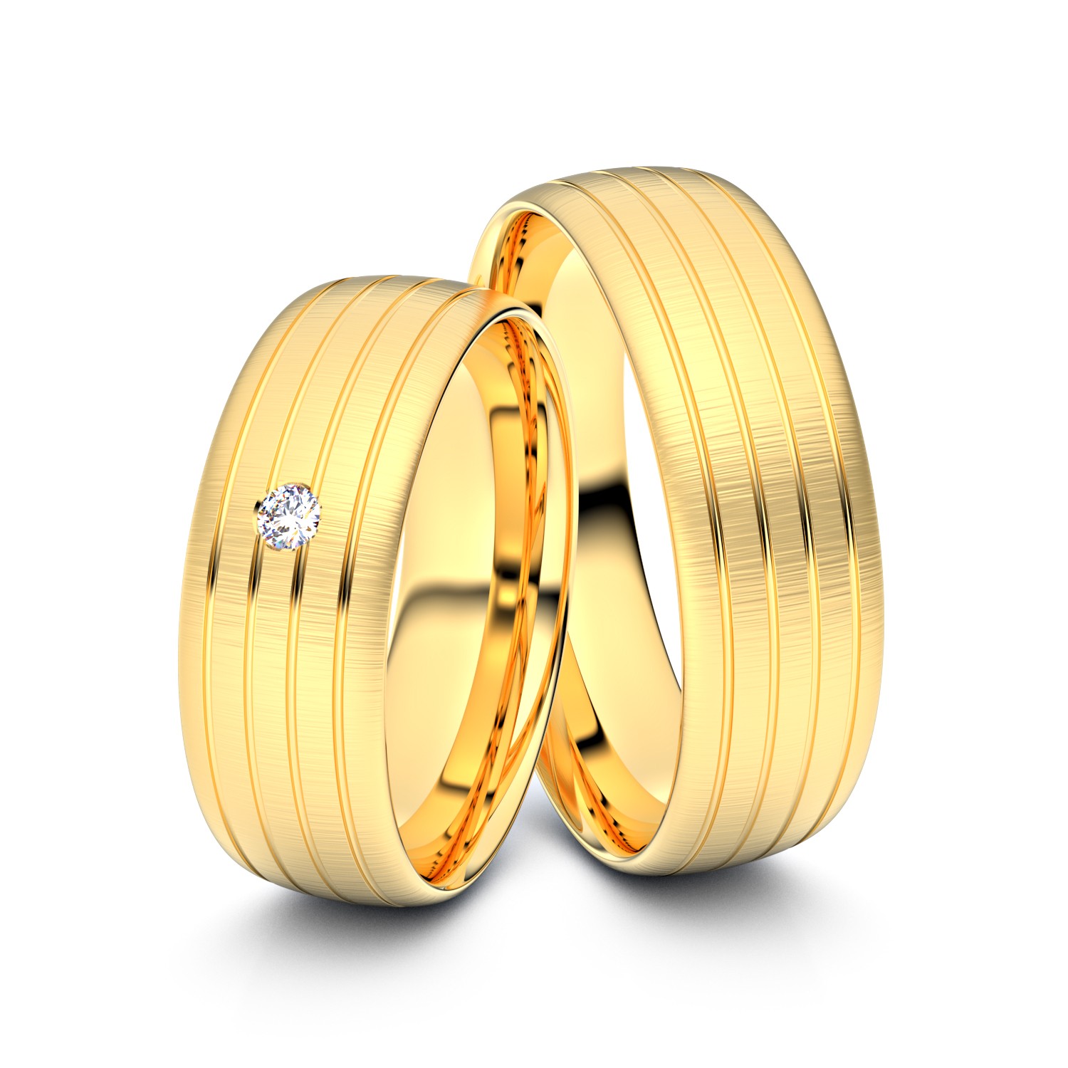 Modell TR125 Vier Fugen 585er Gelbgold - 28723