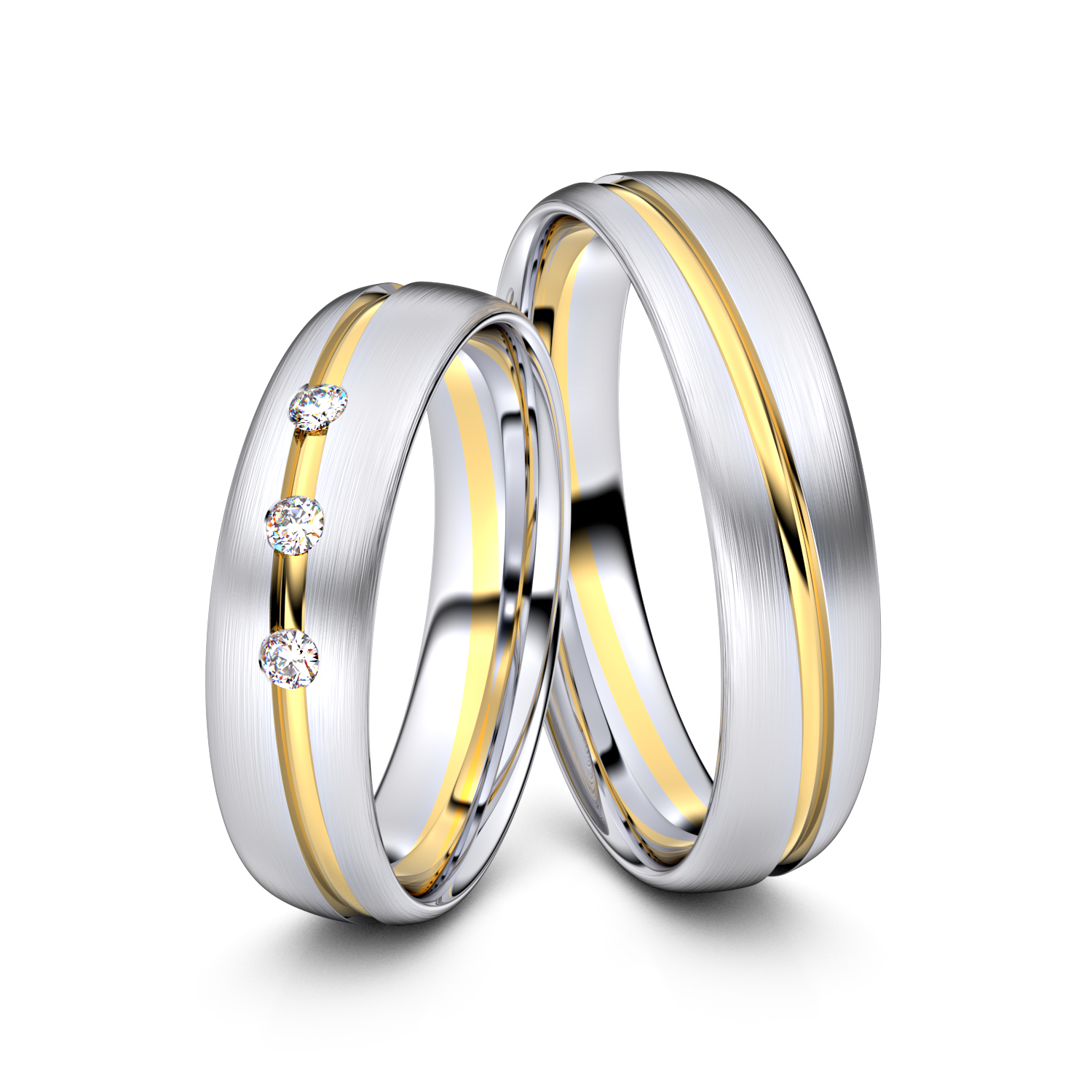 Modell TR001 585er Weißgold-Gelbgold - 23364