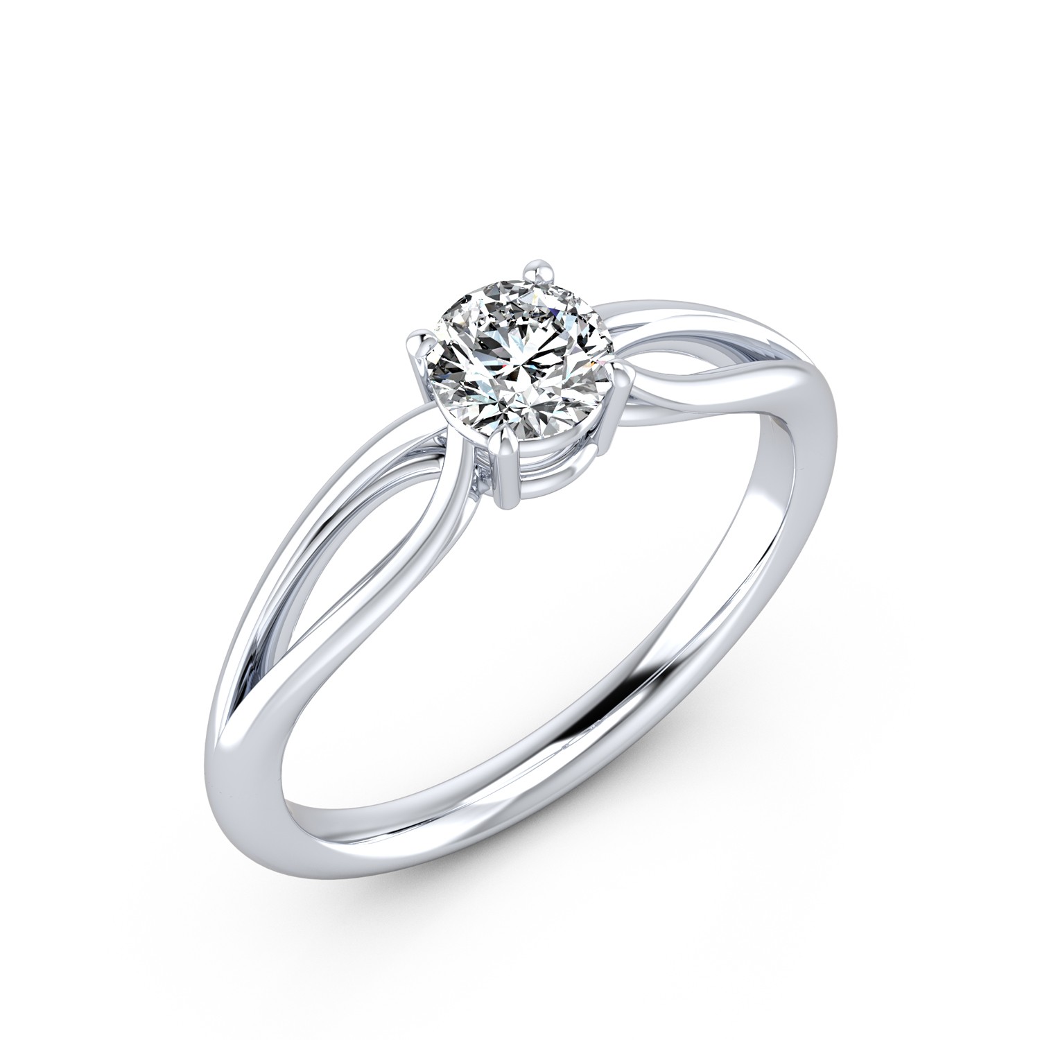 VR016 585er Weißgold 1x0.50ct. - 45770