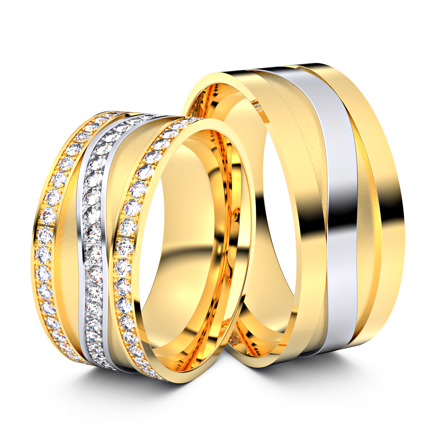 Modell TR238 585er Gelbgold-Weißgold - 33229