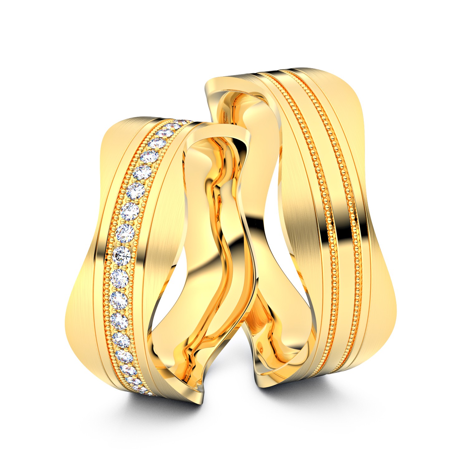 Modell TR221 Wavy Pearls 333er Gelbgold - 32434