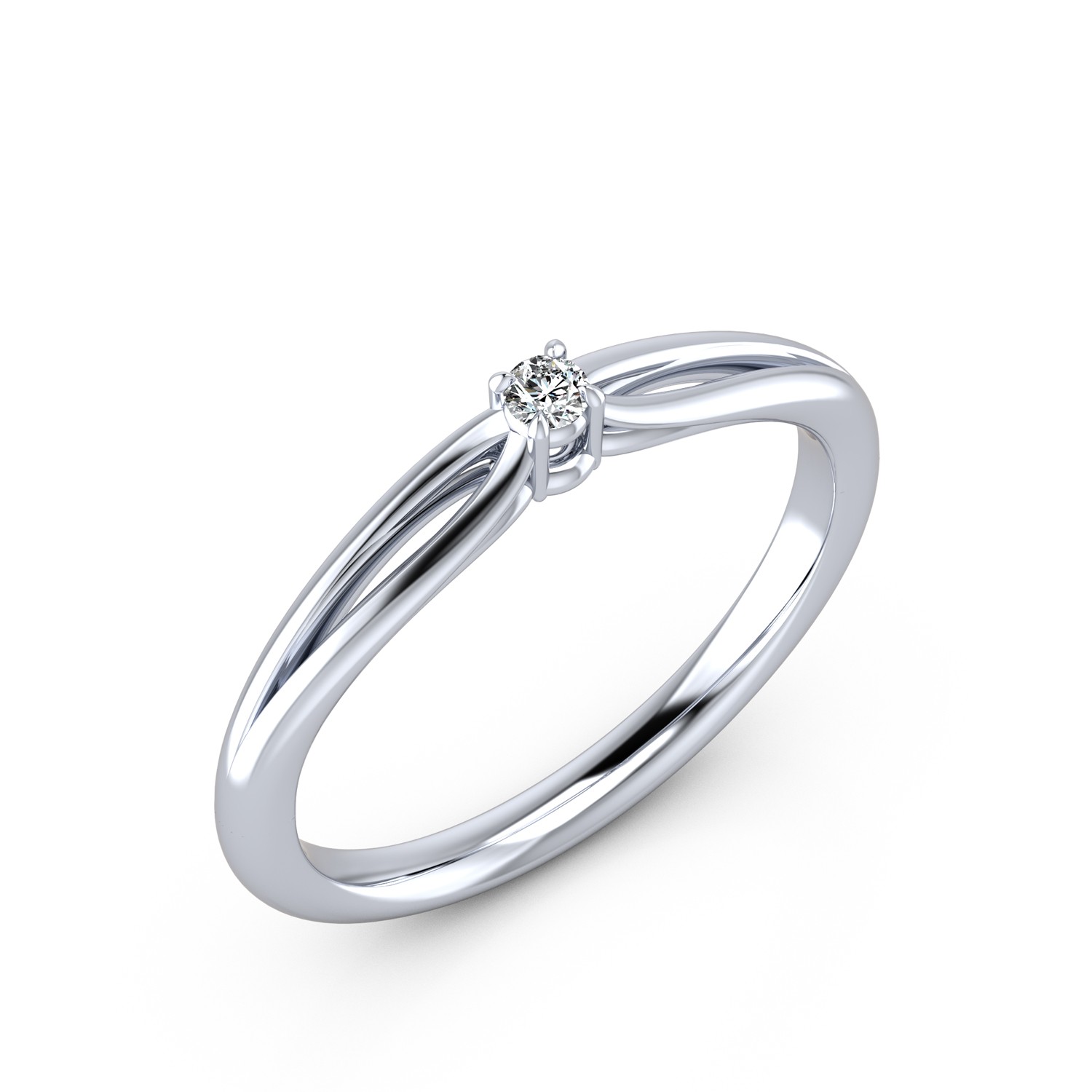 VR016 950er Platin 1x0.05ct. - 45671