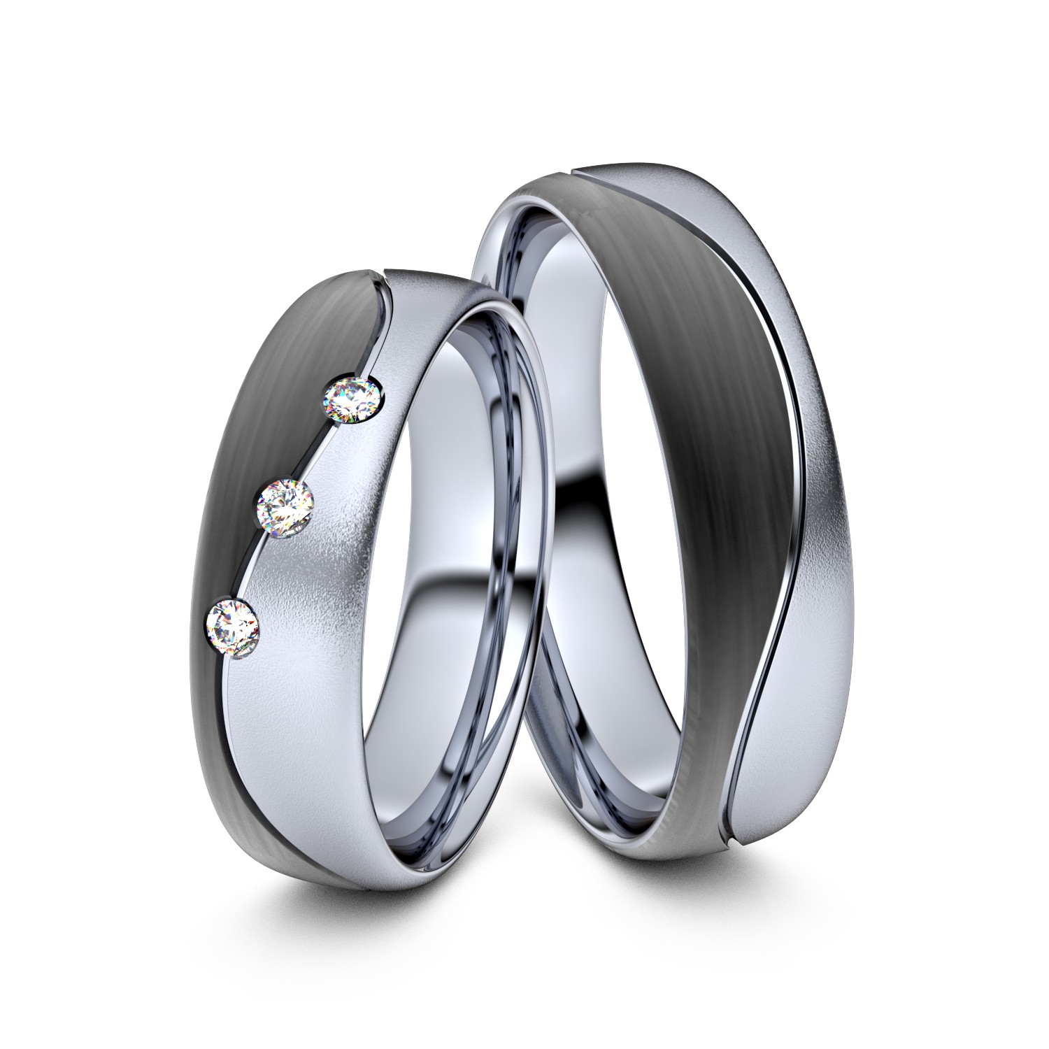 Modell TR111 Wellen Fuge 600er Platin-Carbon - 81944