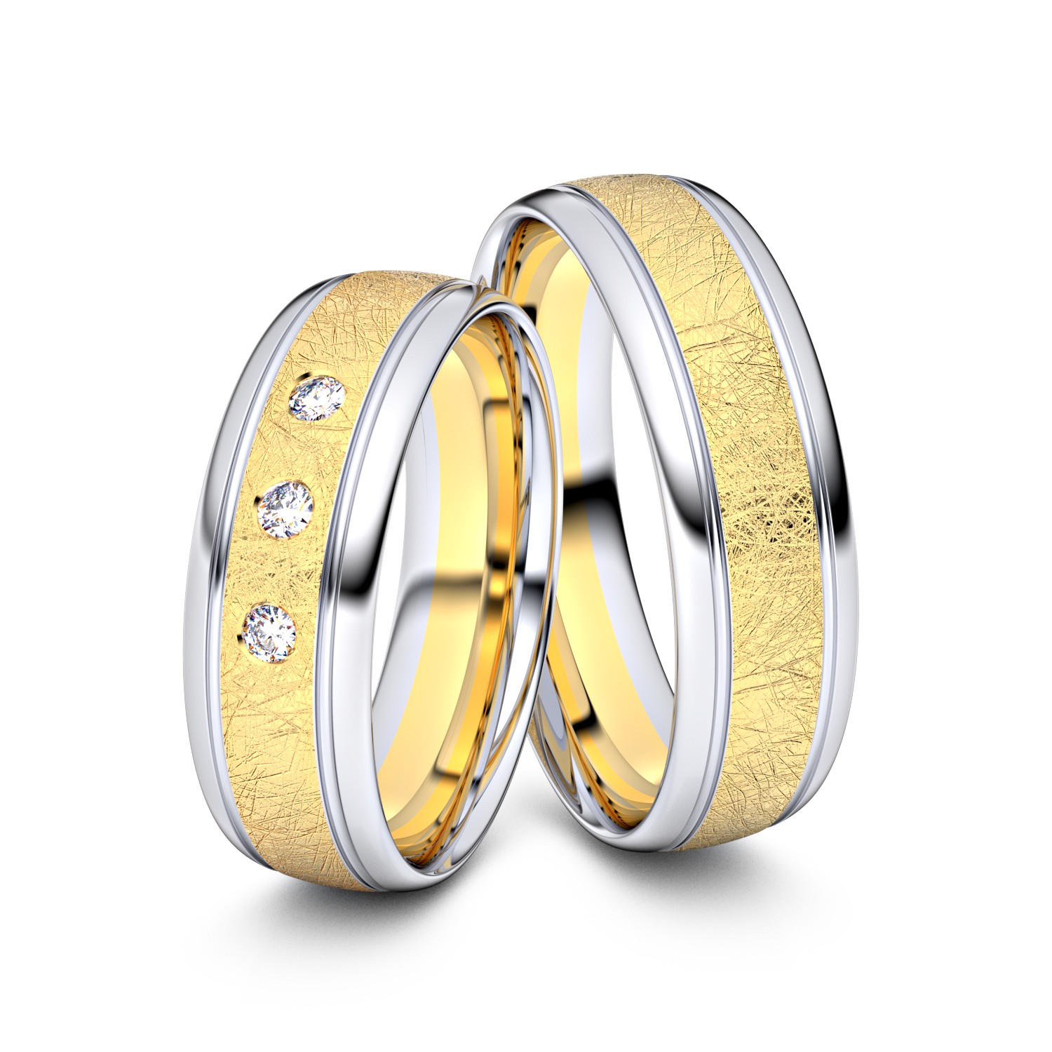 Modell TR142 585er Gelbgold-Weißgold - 29430