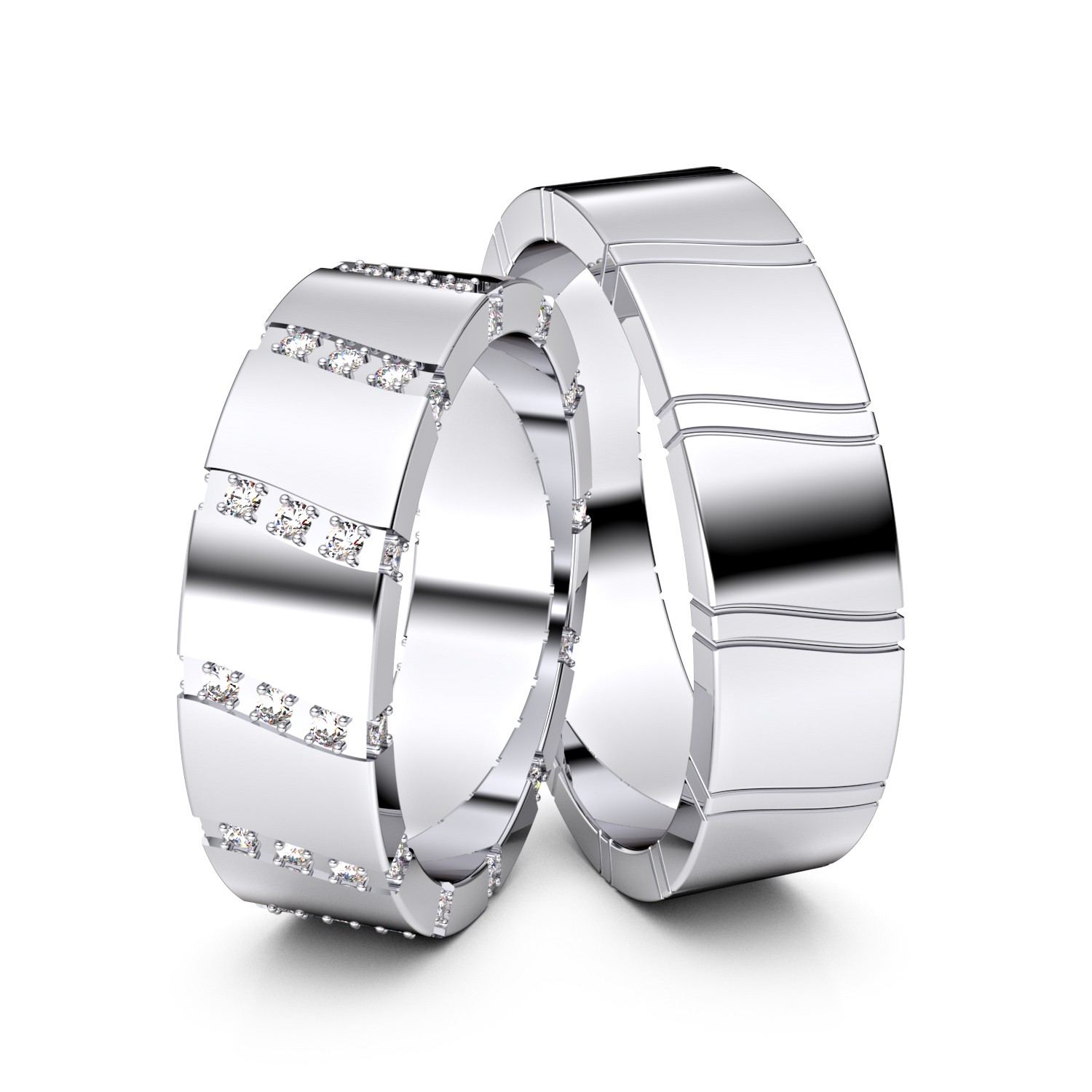 Modell TR004 Channel Set 750er Weißgold - 23453