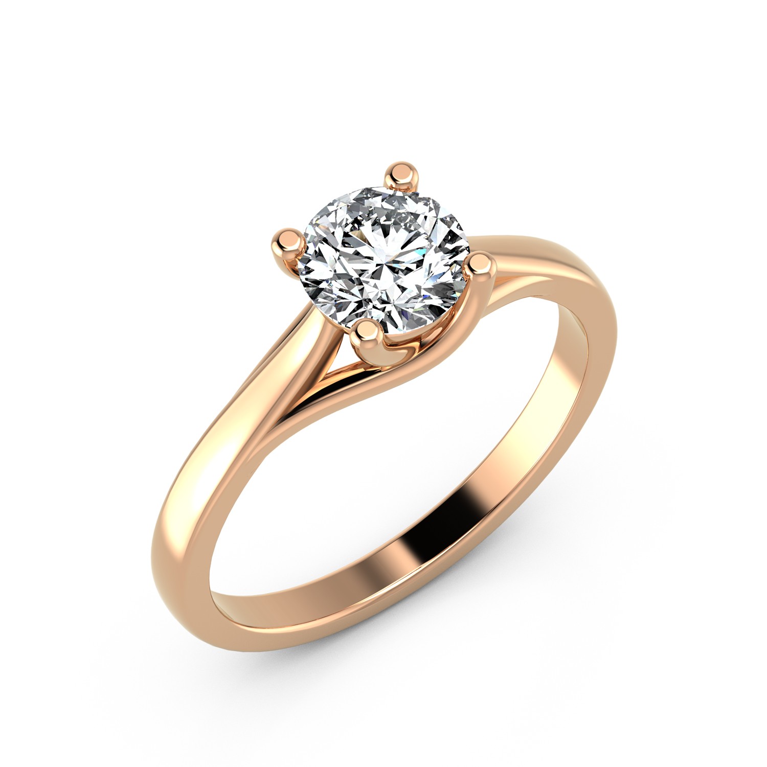 VR014 333er Rotgold 1x1.00ct. - 45522