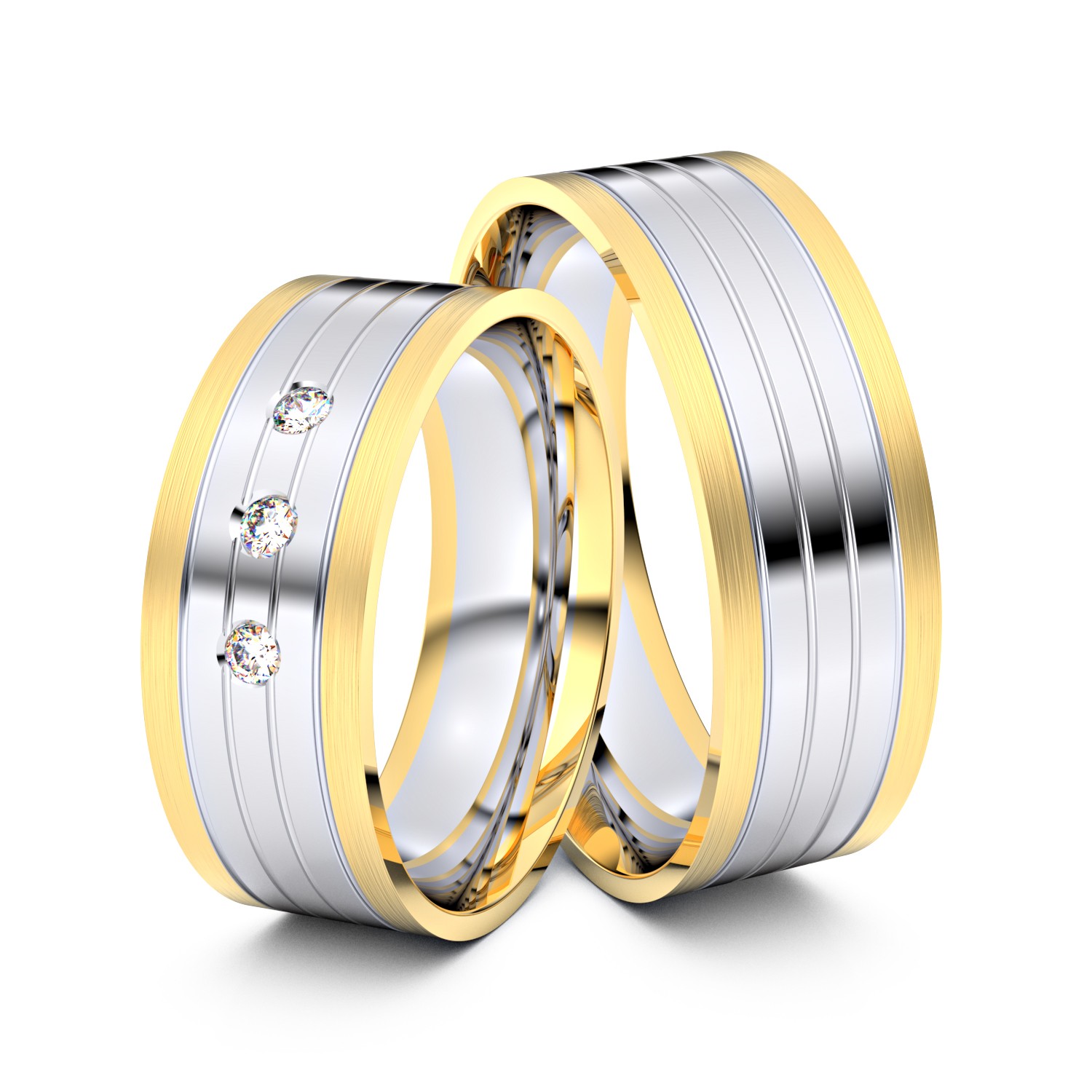 Modell TR070 585er Weißgold-Gelbgold - 26344