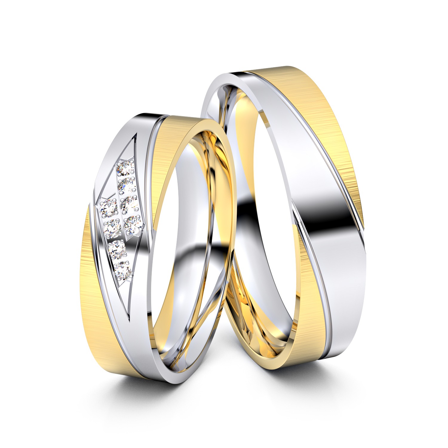 Modell TR102 333er Weißgold-Gelbgold - 27701