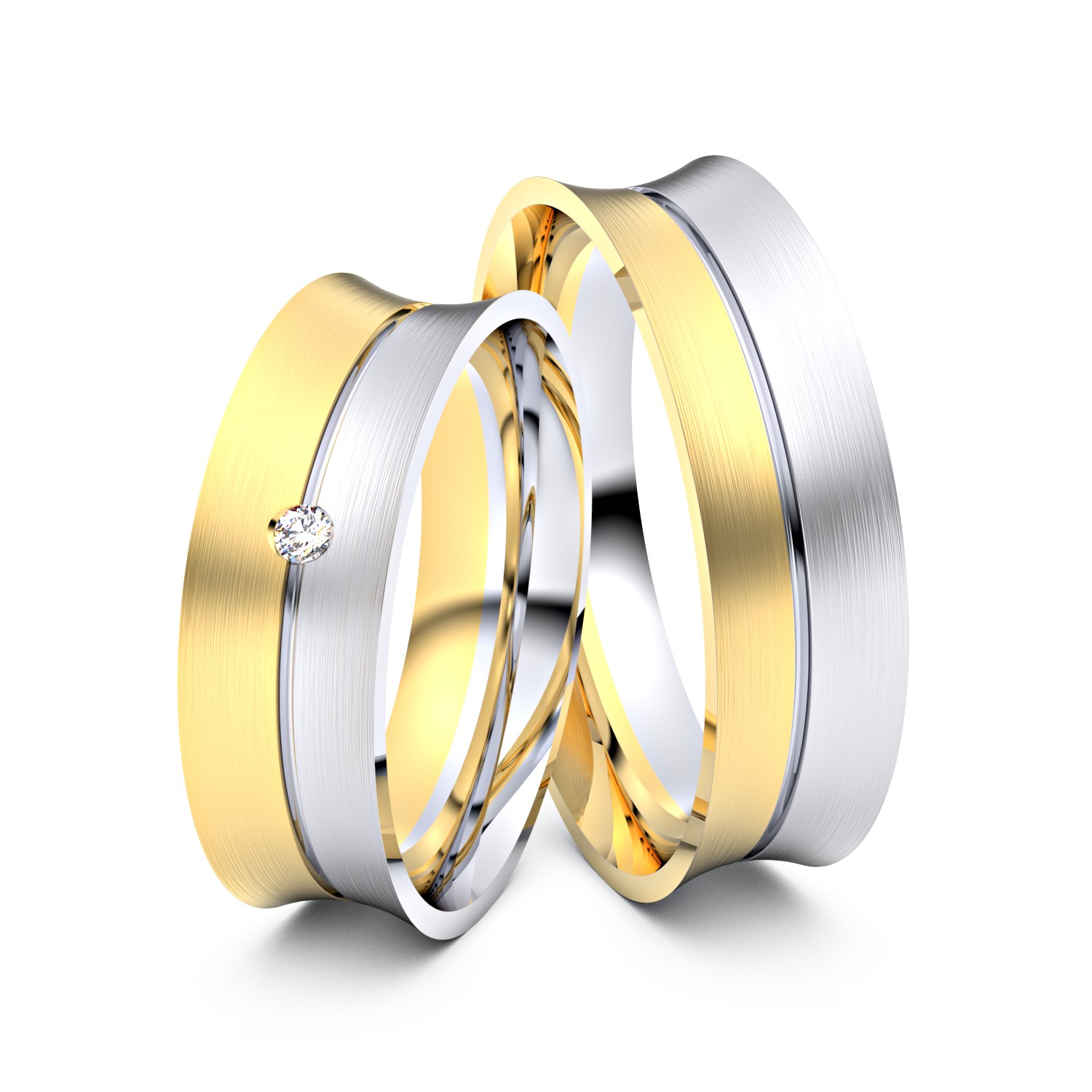 Modell TR204 333er Gelbgold-Weißgold - 31861