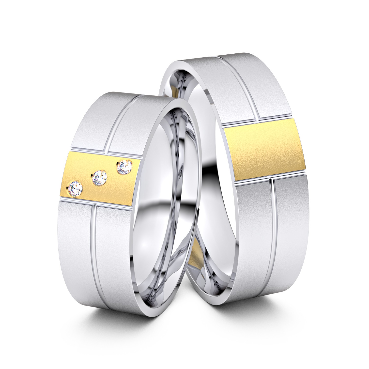 Modell TR146 333er Weißgold-Gelbgold - 29701