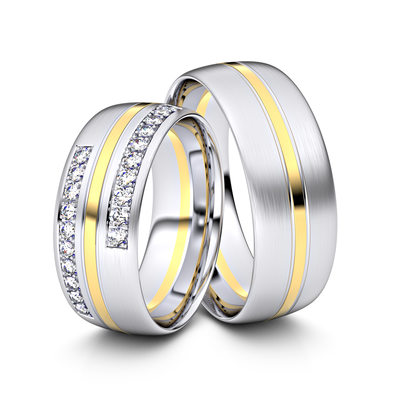 Modell TR283 333er Weißgold-Gelbgold - 34869