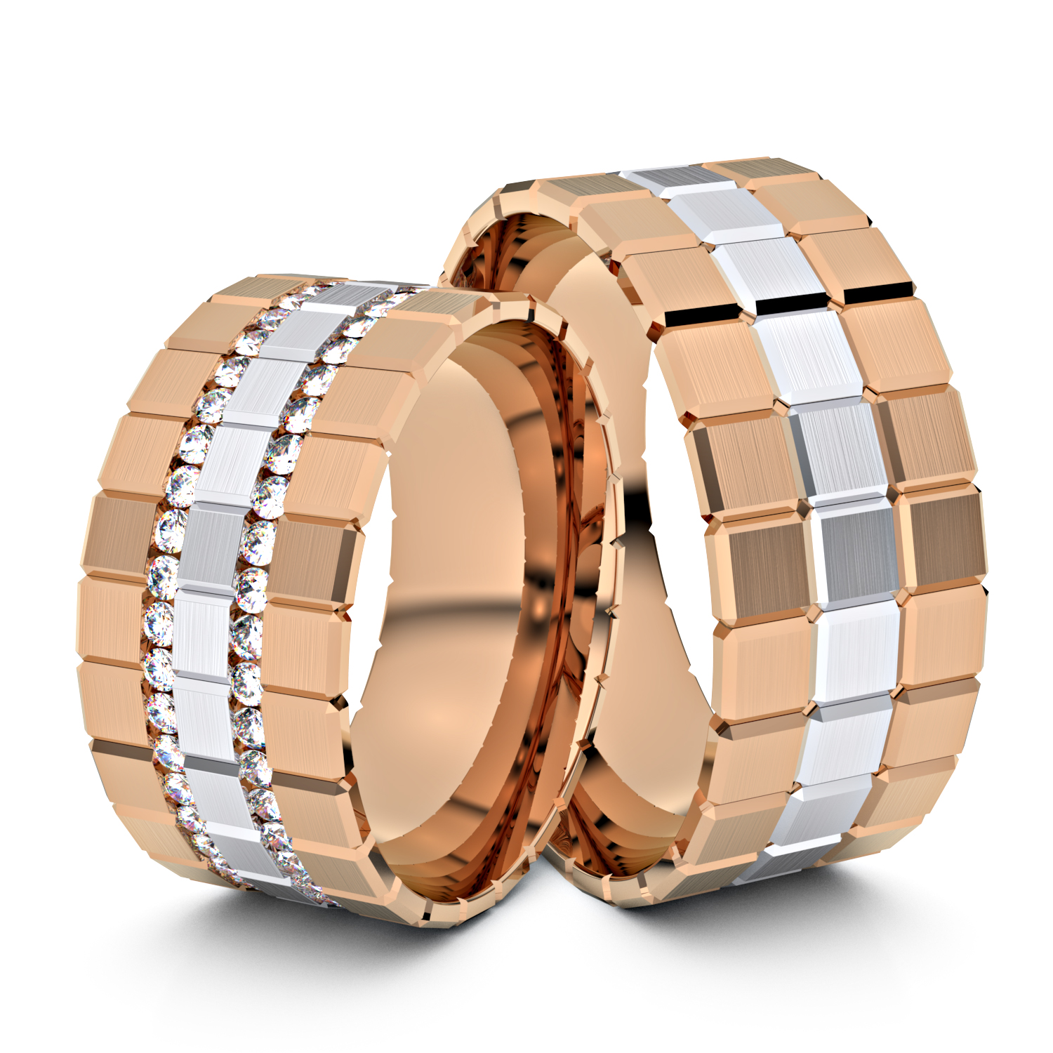 Modell TR284 750er Rotgold-Weißgold - 34912