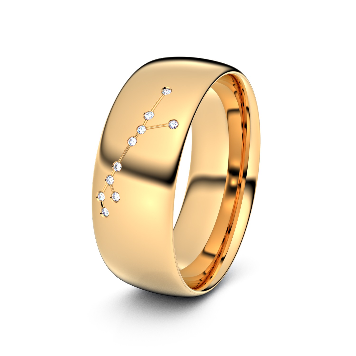 Sternzeichenring Fische 585er Roségold - 50433