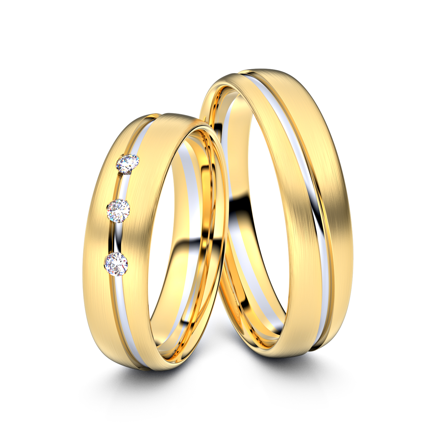 Modell TR001 750er Gelbgold-Weißgold - 23368