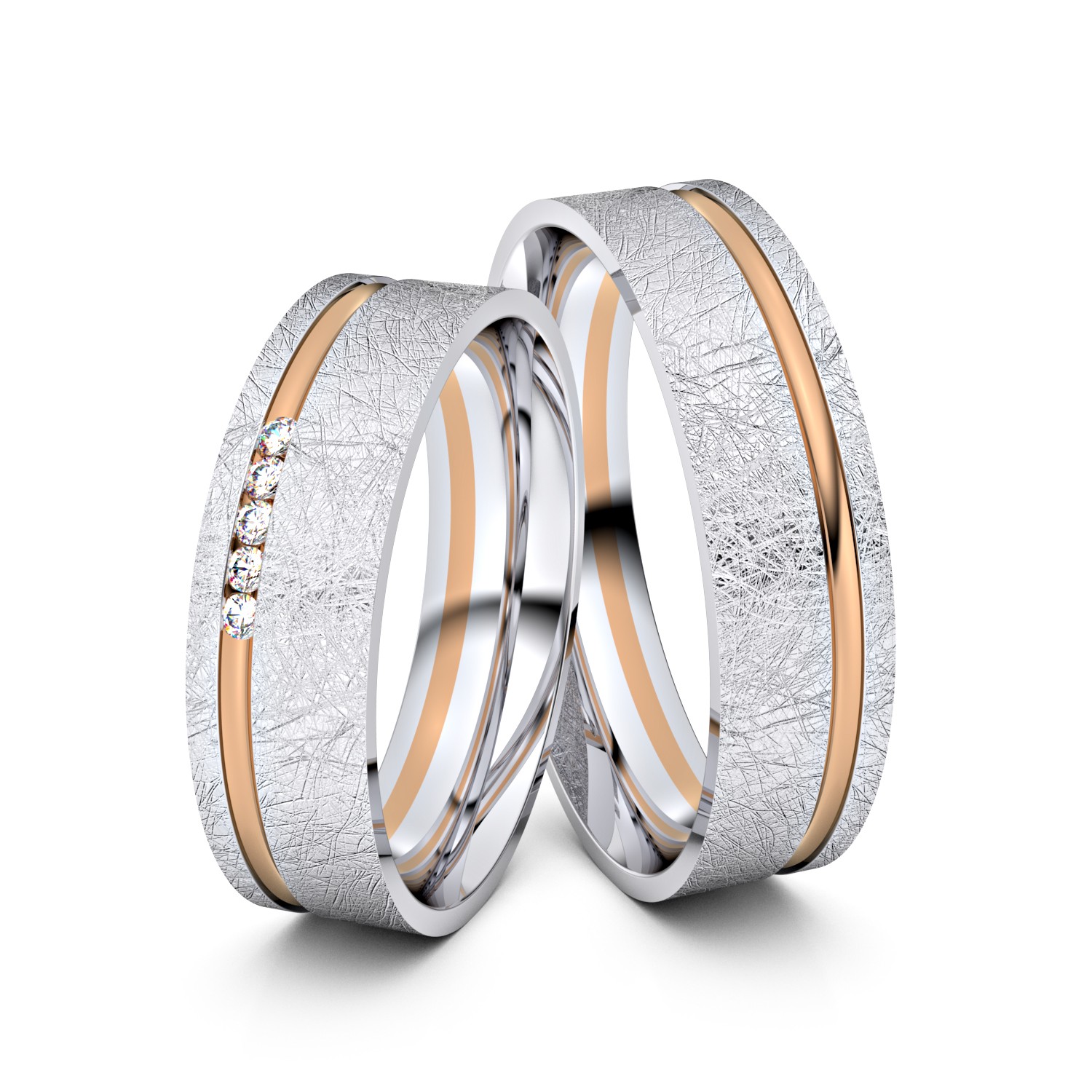 Modell TR268 585er Weißgold-Rotgold - 34414