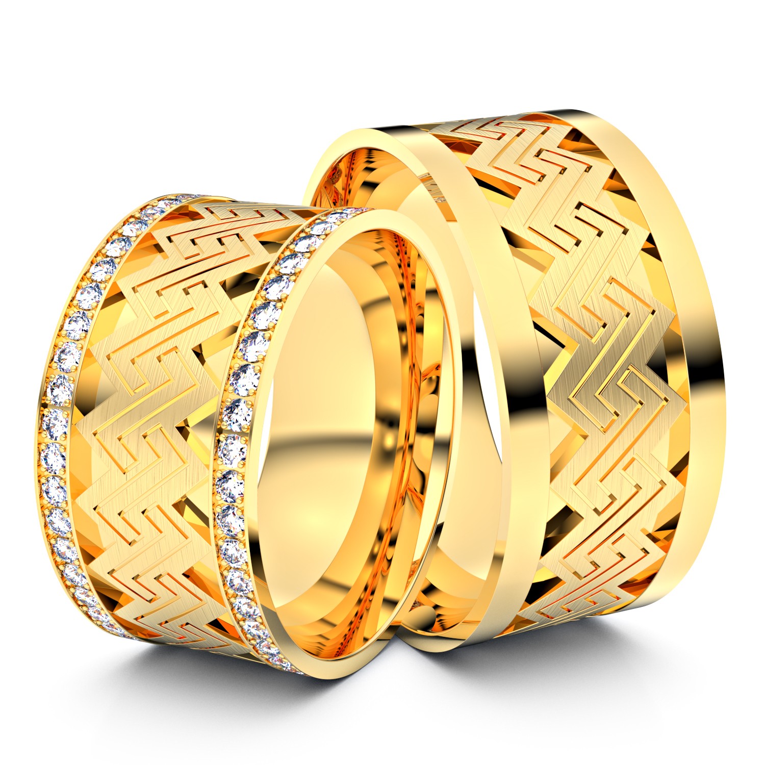 Modell TR065 Schlüsseldesign 925er Silber (gelb-vergoldet) - 82473