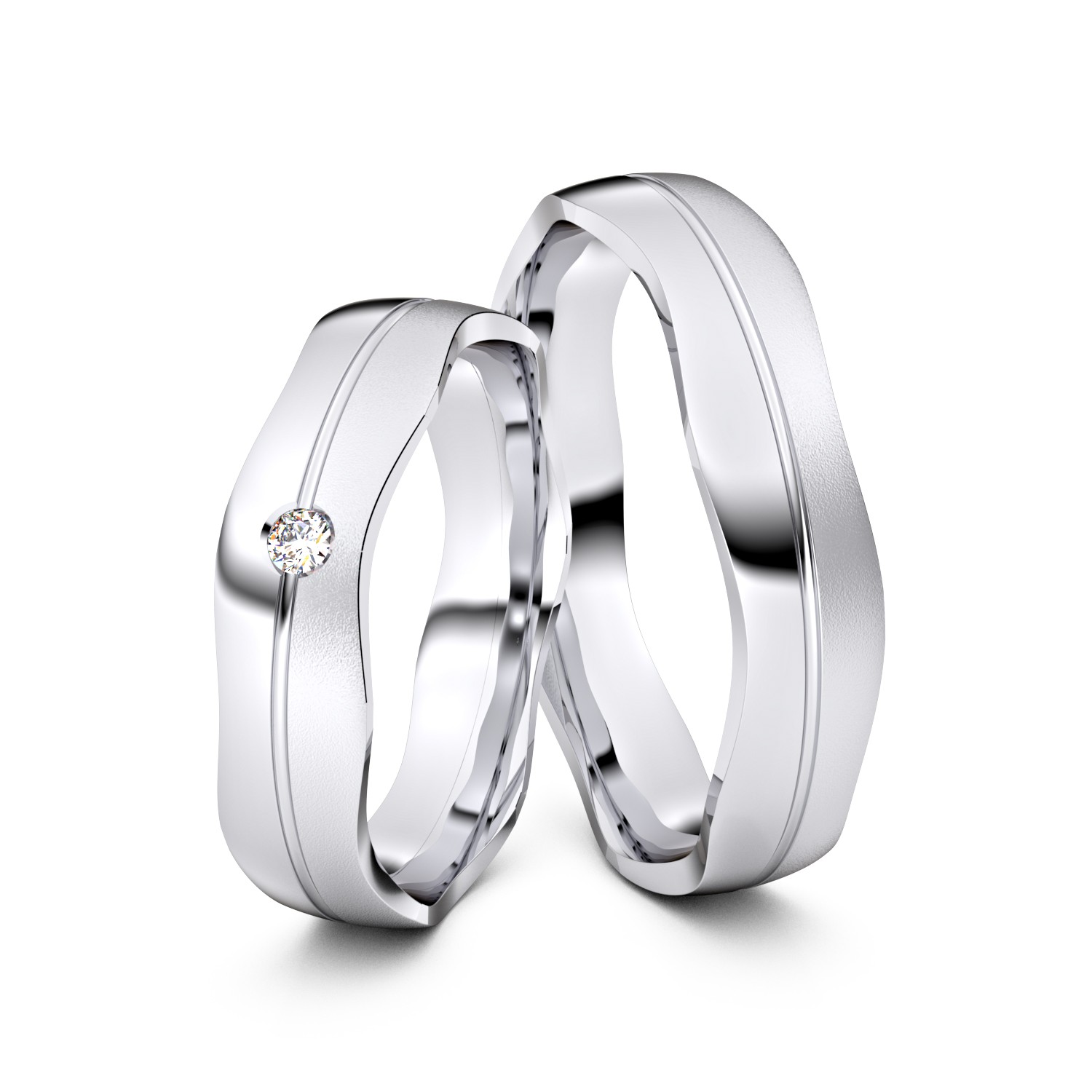 Modell TR028 Wide Wavy 925er Silber - 24562