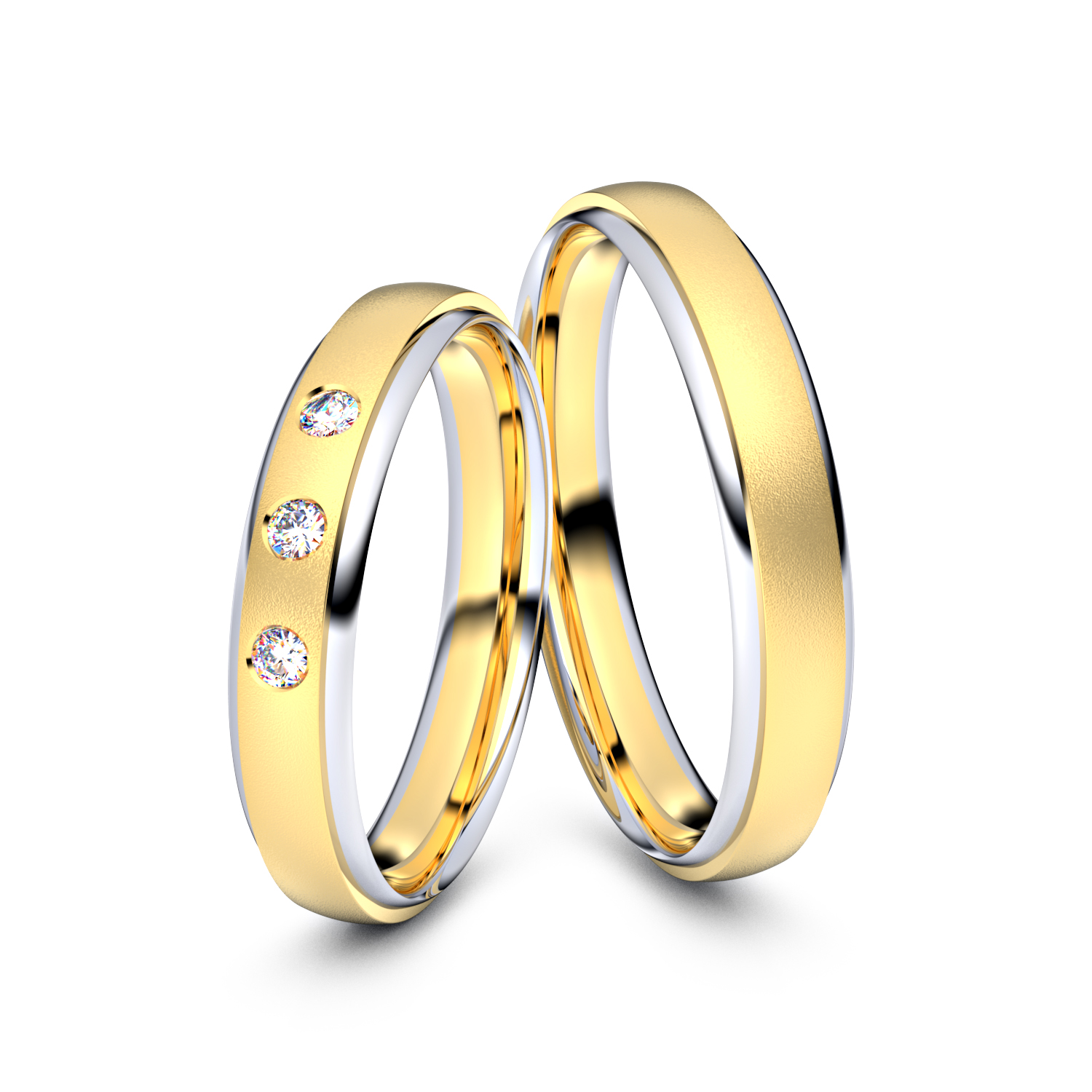 Modell TR275 333er Gelbgold-Weißgold - 34655