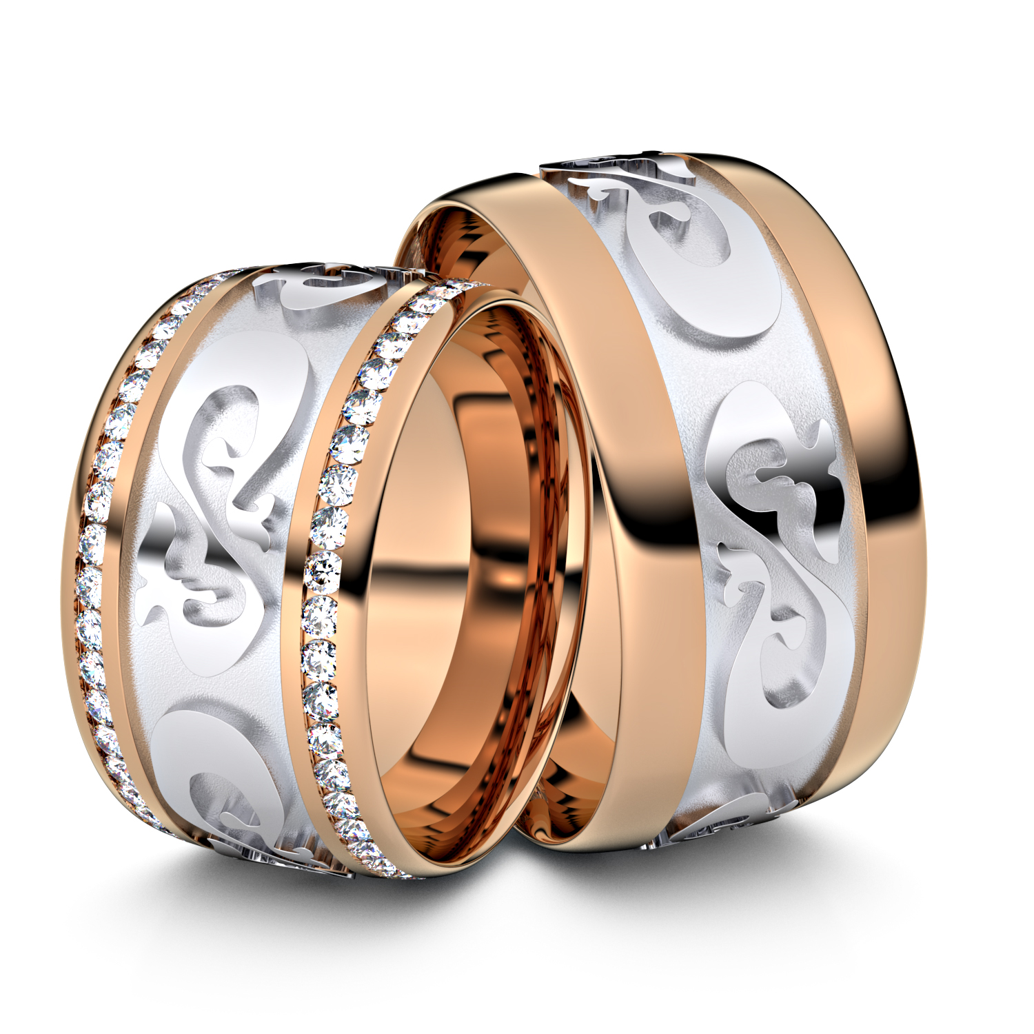 Modell TR384 750er Rotgold-Weißgold - 38489