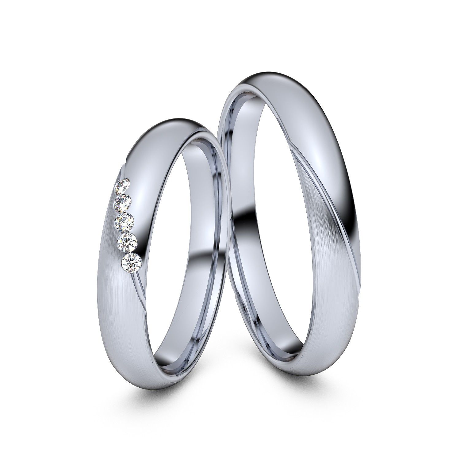 Modell TR053 Schräge Fuge 600er Platin - 50076