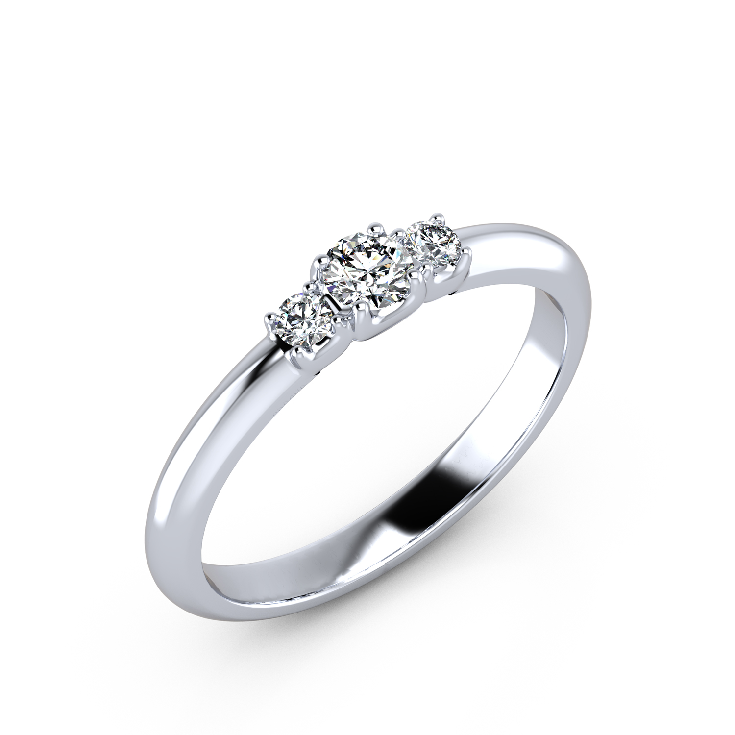 VR013 950er Platin 1x0.18|2x0.06ct. - 45365