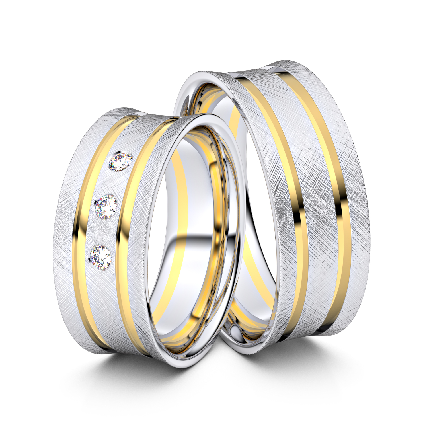 Modell TR008 585er Weißgold-Gelbgold - 23628