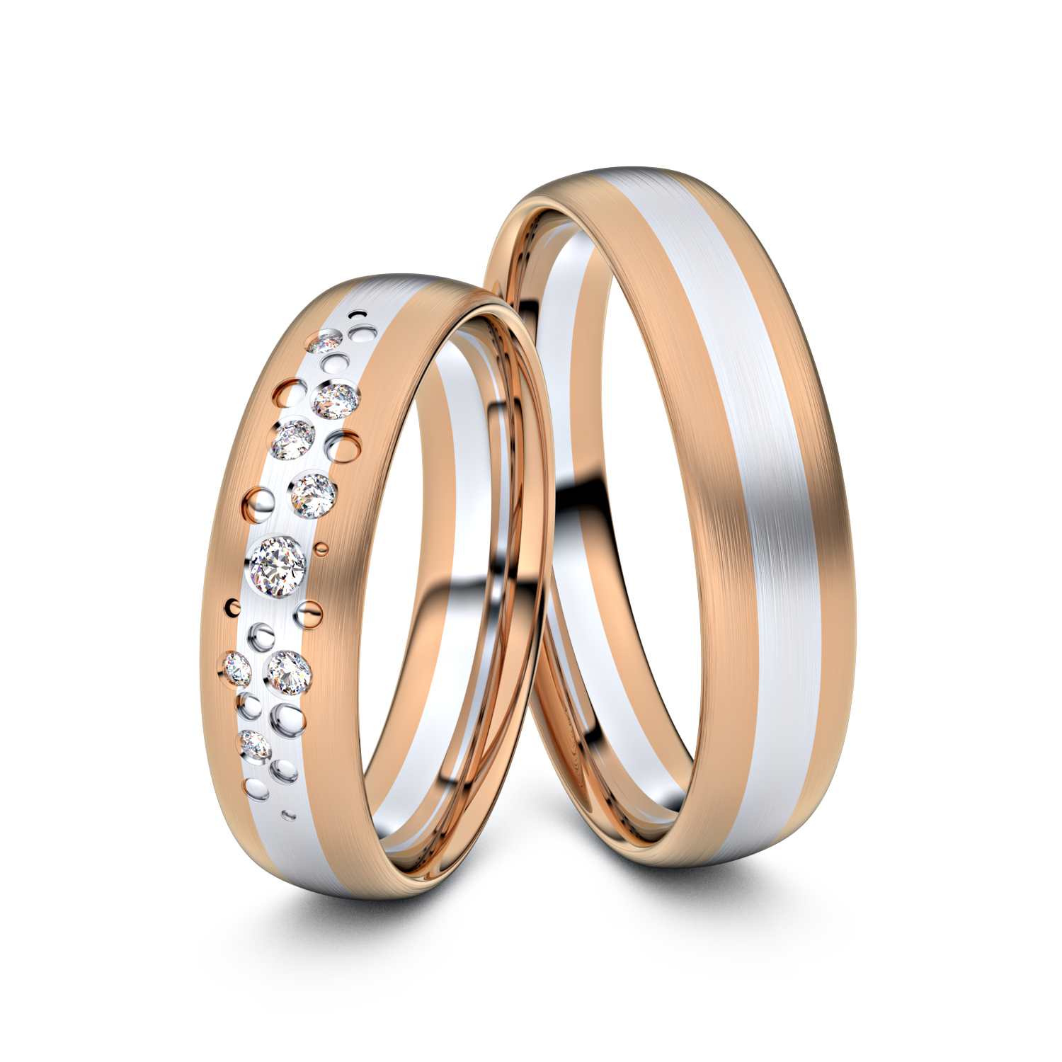 Modell TR227 750er Rotgold-Weißgold - 32696