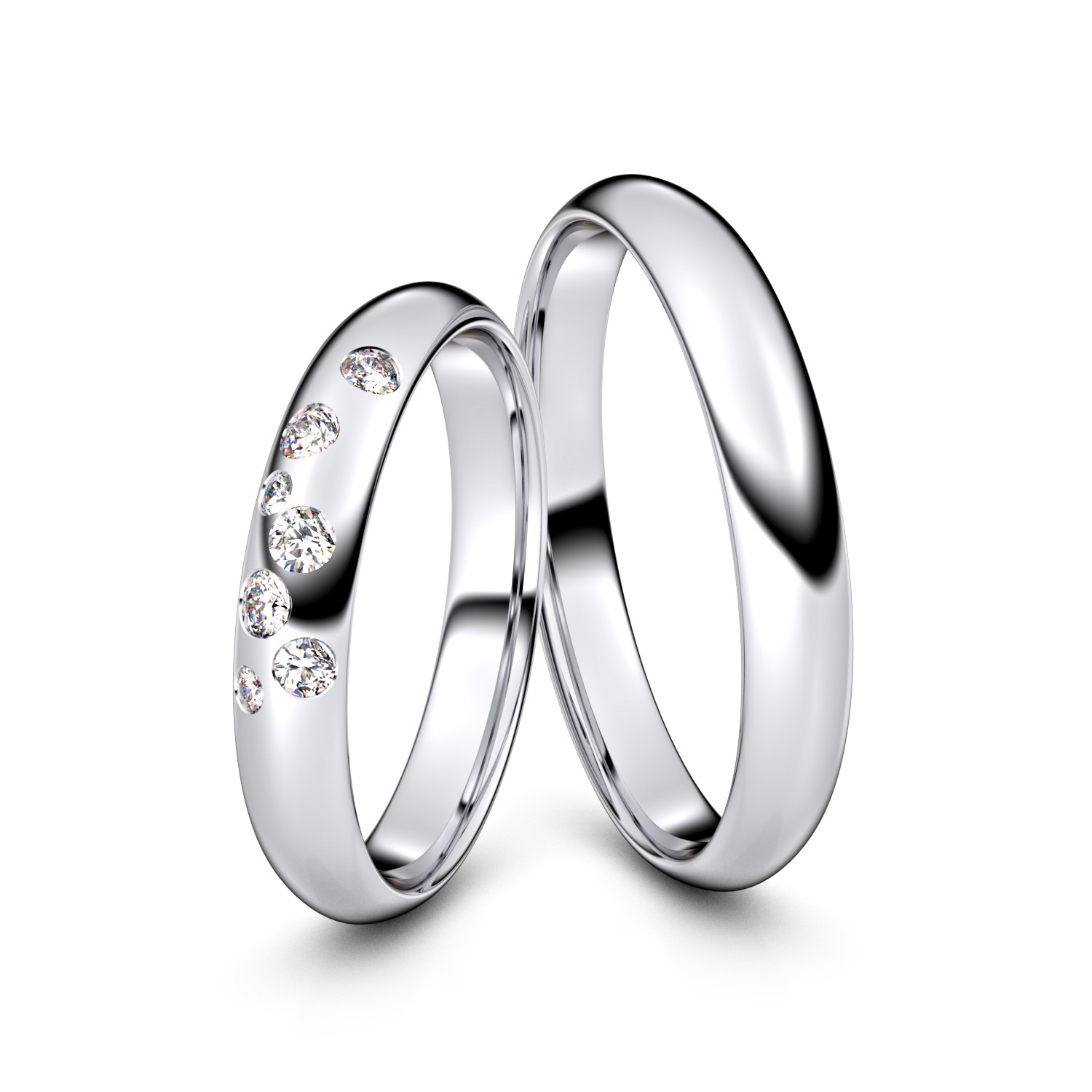 Modell TR099 Sternenhimmel 750er Weißgold - 27573