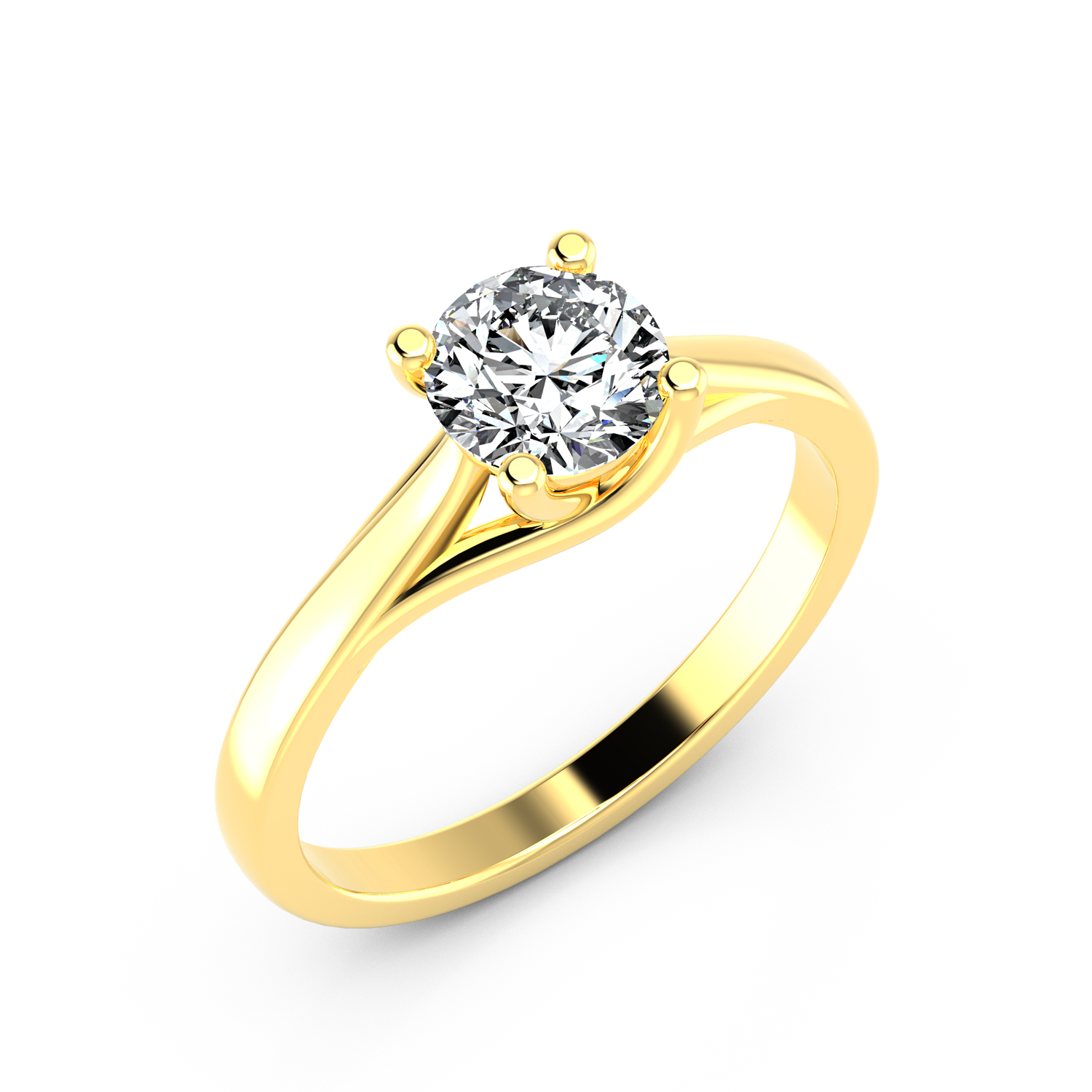 VR014 750er Gelbgold 1x1.00ct. - 45516